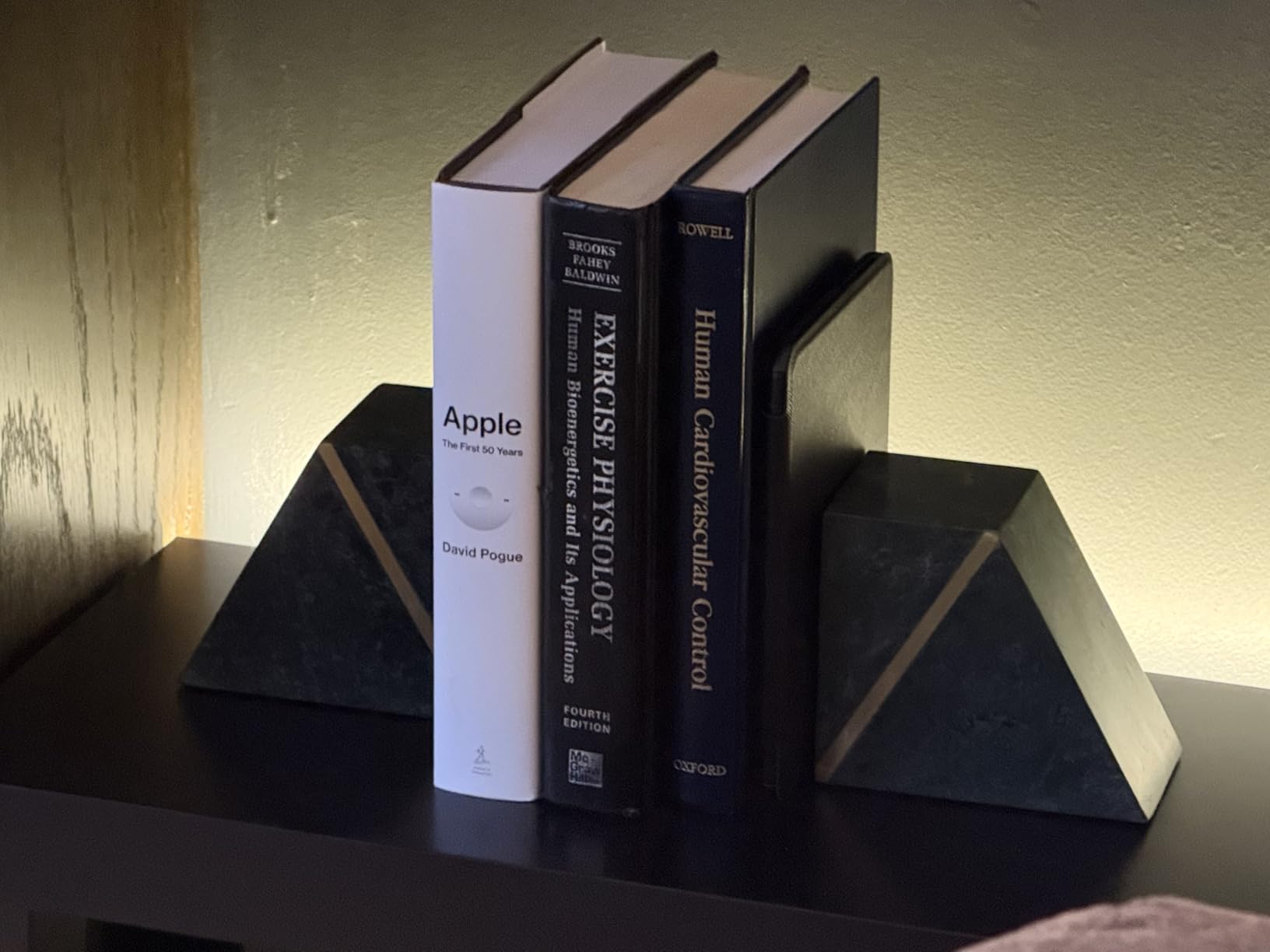 Cork & Mill Marble Bookends with Gold Brass, Grey and White, Set of 2 customer photo 2