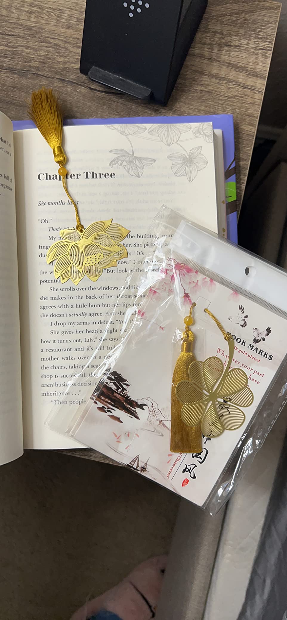 Fermus 4 Pack Metal Bookmarks with Chain customer photo 1