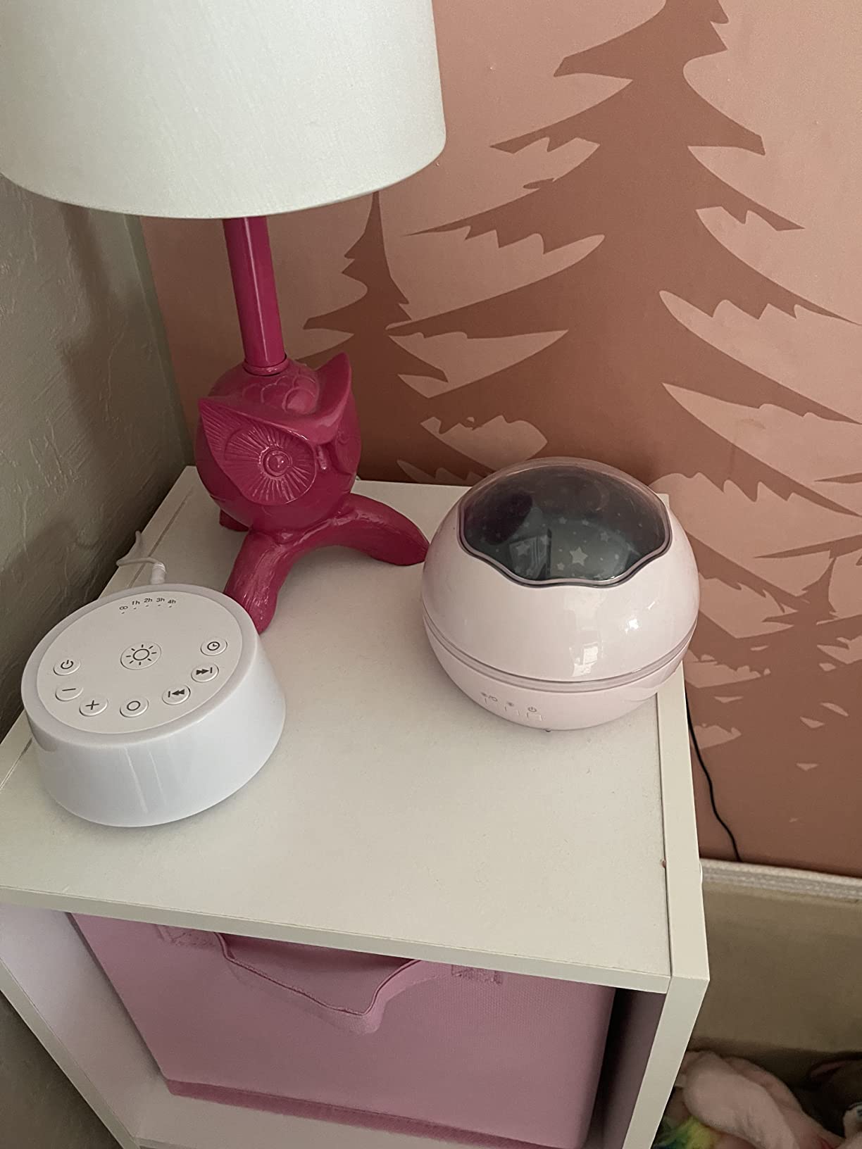 Color Noise Sound Machines with 10 Colors Night Light 25 Soothing Sounds and Sleep White Noise Machine 32 Volume Levels 5 Timers Adjustable Brightness Memory Function for Adults Kids Baby customer photo 1