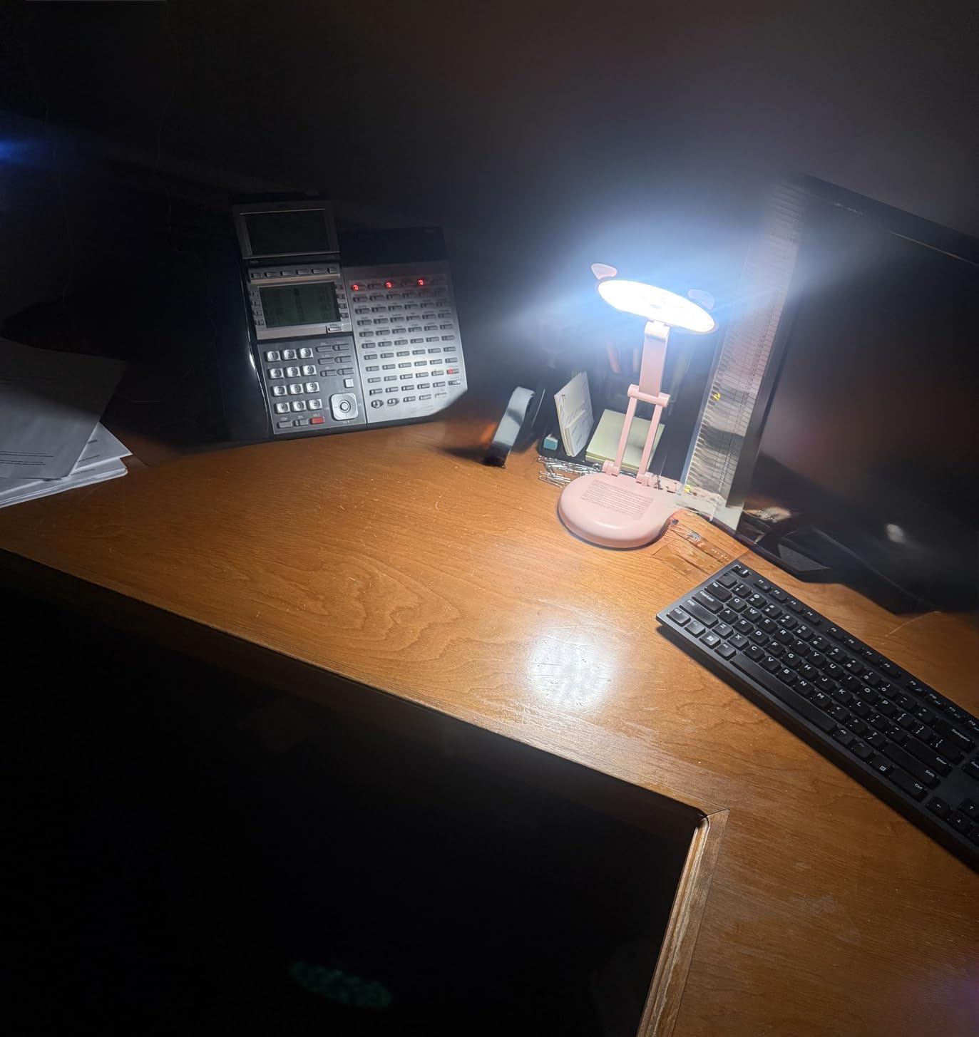 One Fire Rechargeable Table Lamp, 3600mAh Battery Operated Lamp Dorm Lamp customer photo 2