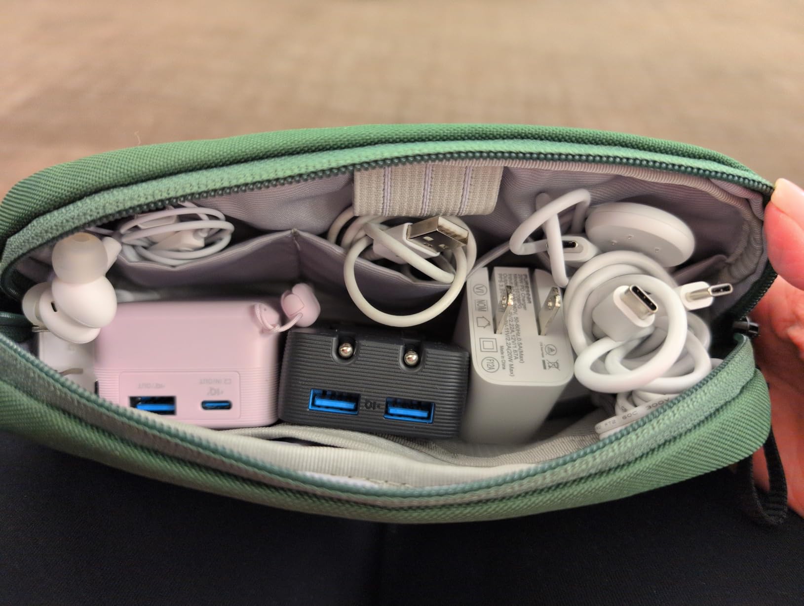 tomtoc Electronics Organizer Travel Case, Cable Organizer for Essentials customer photo 1