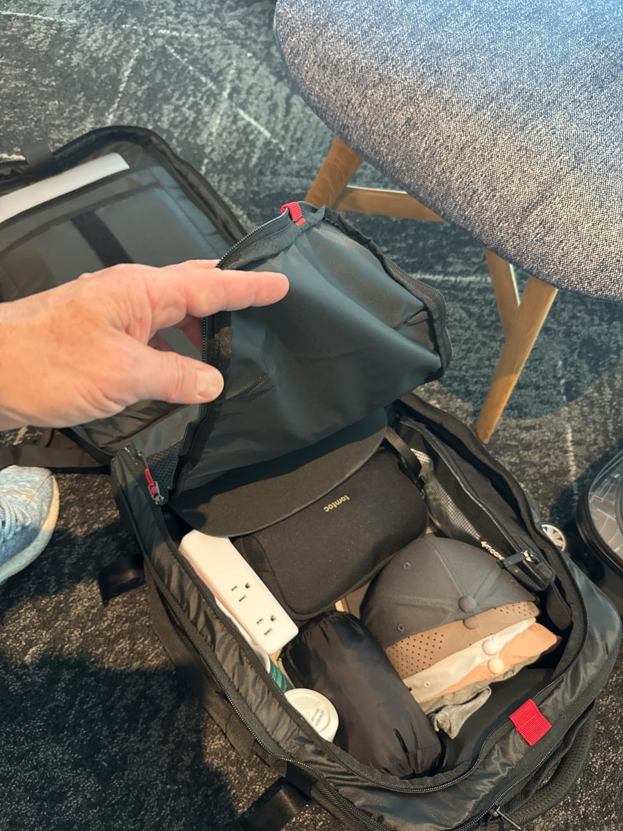 tomtoc Travel Backpack 40L, TSA Carry On Bag Flight Approved, PFAS Free customer photo 2