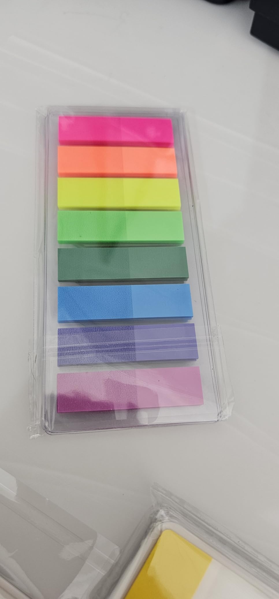 KICNIC Page Markers 8 Colors Sticky Tabs, 800 Pcs, Translucent Arrow Flags customer photo 1
