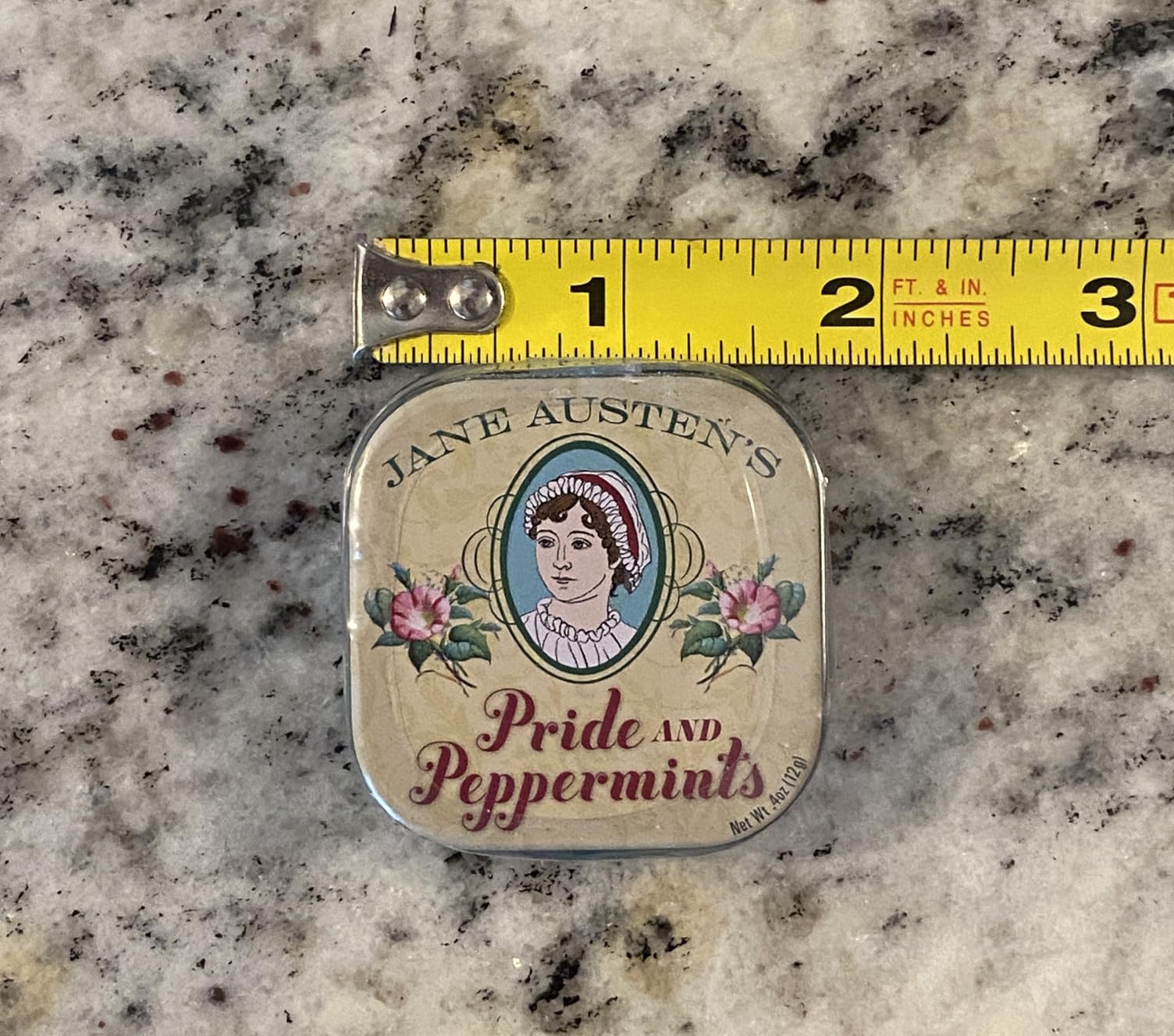 The Unemployed Philosophers Guild Jane Austen Pride and Peppermints Breath Mints, 1 Tin, Net Wt .4oz (12g) customer photo 2