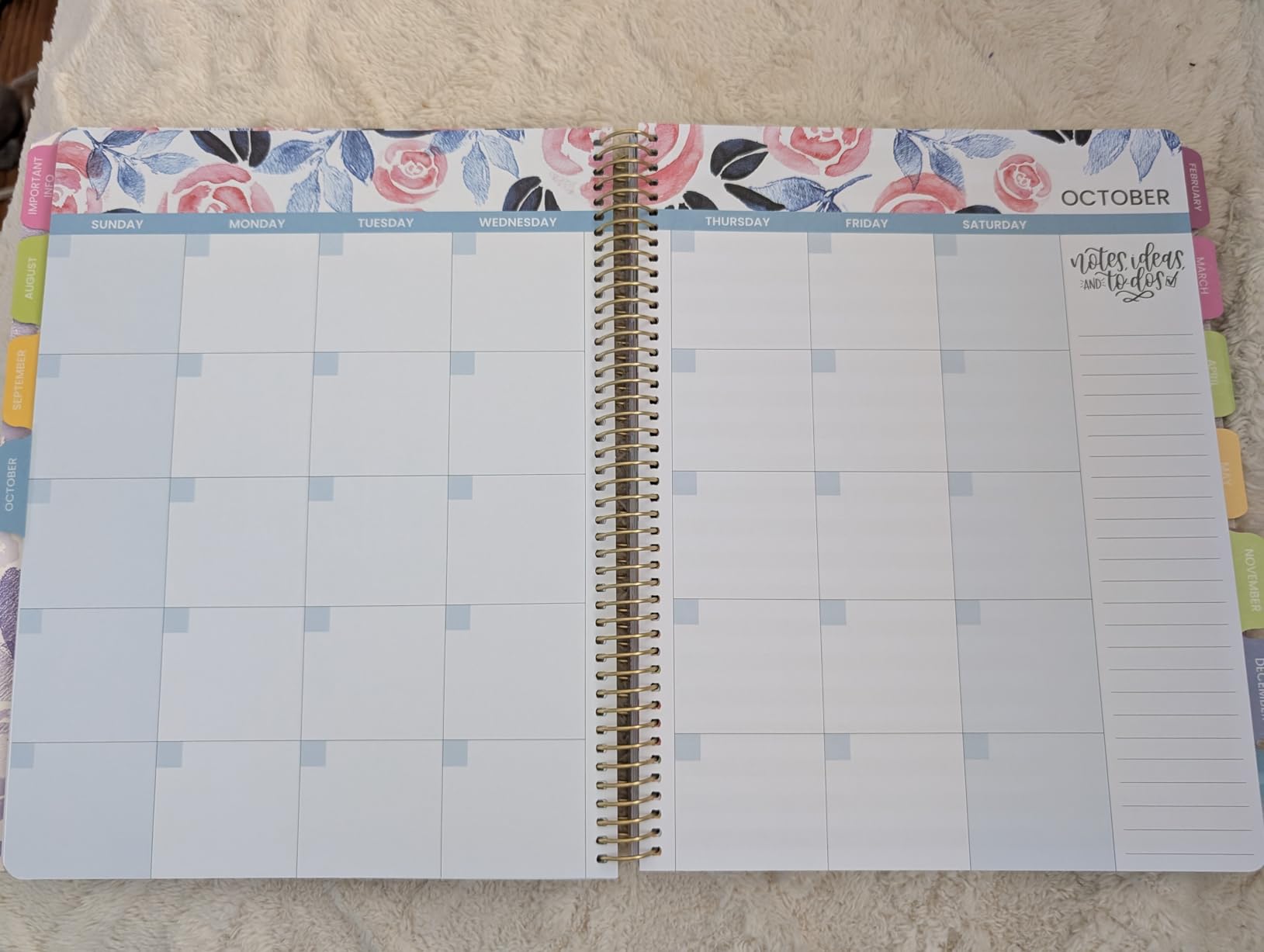 bloom daily planners Undated Academic Year Teacher Planner & Calendar - 7 Period Lesson Plan Organizer Book with Frosted Cover (9