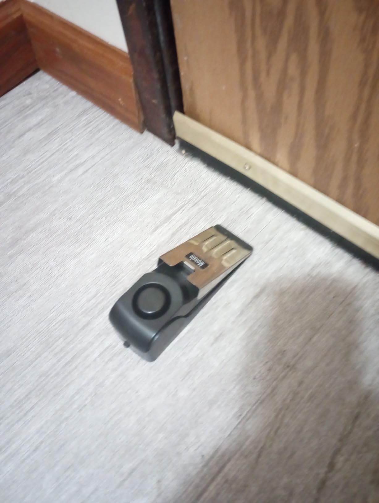 Door Stop Alarm, Door Stopper with 120DB Security Alarm, Floor Wedge Doorstop for Travel Apartment Home House (Pack of 2) customer photo 2