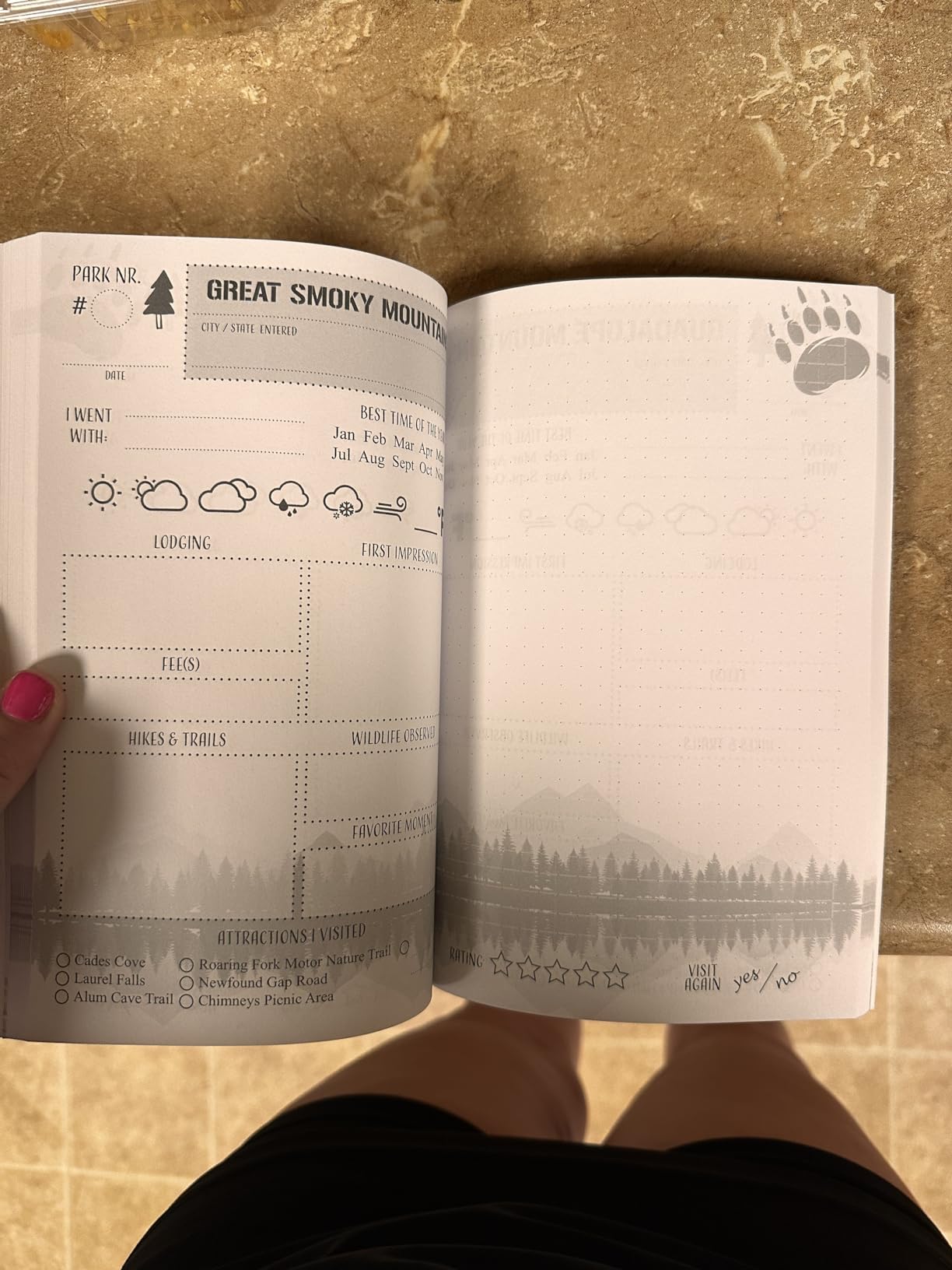 U.S. NATIONAL PARKS: Adventure Planner & Passport Stamp Book ★ 63 Parks With Popular Attractions customer photo 2