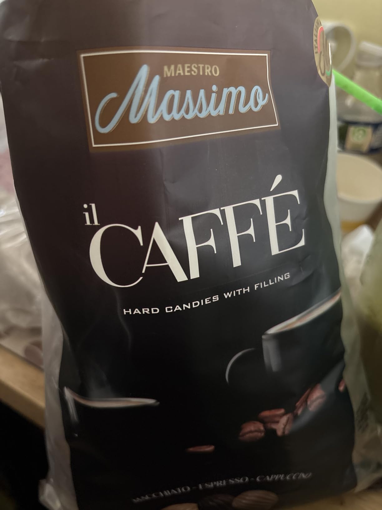 Maestro Massimo Assorted Coffee Candy - Individually Wrapped 7.05 oz Bag, 3mg Caffeine per Hard Candy, Original Espresso, Macchiato, Cappuccino Flavored, Made with Bold Arabica Coffee (Pack of 1) customer photo 1