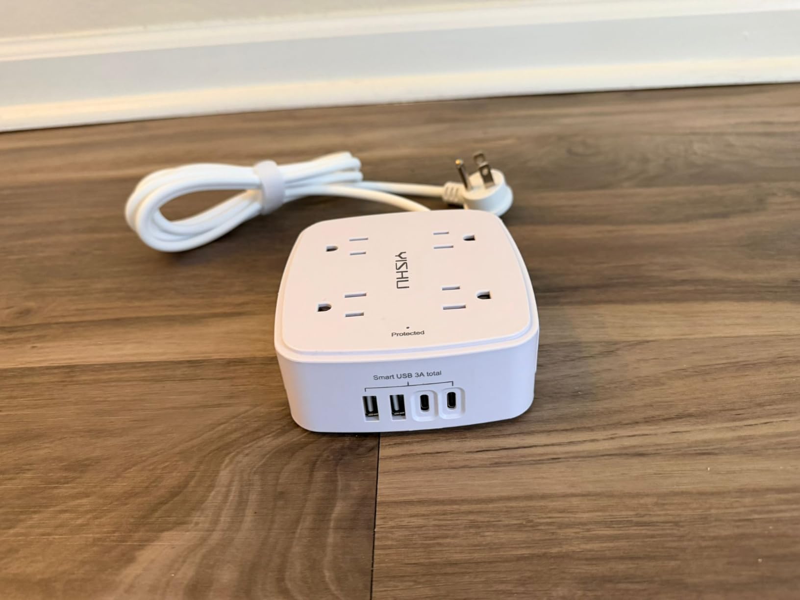 YISHU 6Ft Surge Protector Power Strip with 8 Widely Outlets & 4 USB Ports customer photo 2