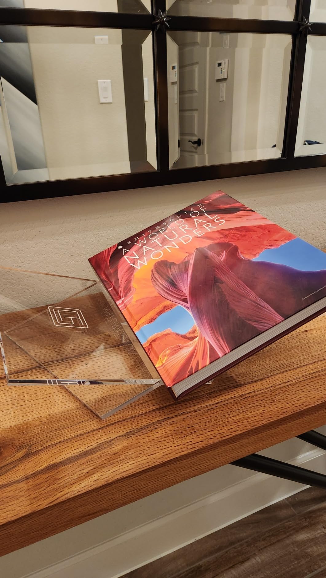 Large Clear Acrylic Book Stand, 12.5