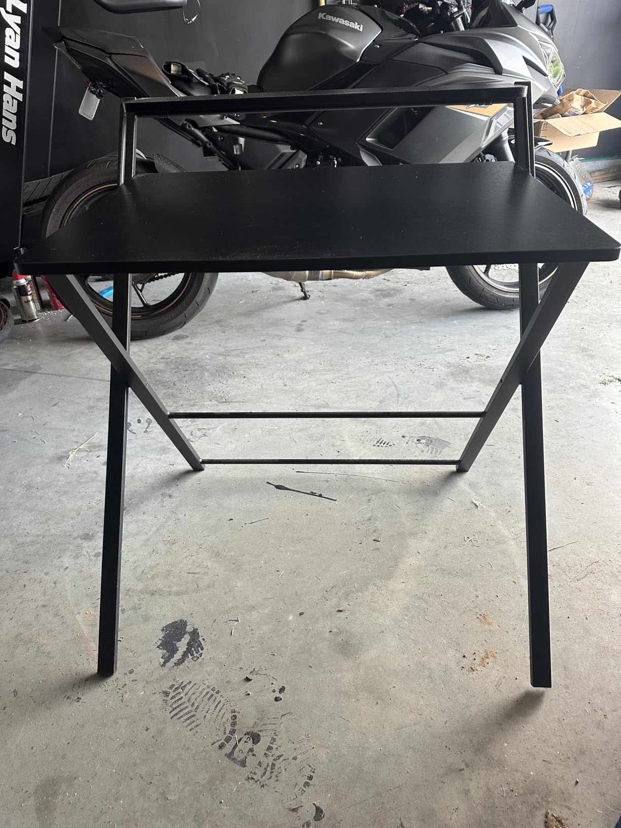 GreenForest Folding Desk No Assembly, Sturdy Computer Desk for Small Spaces customer photo 1