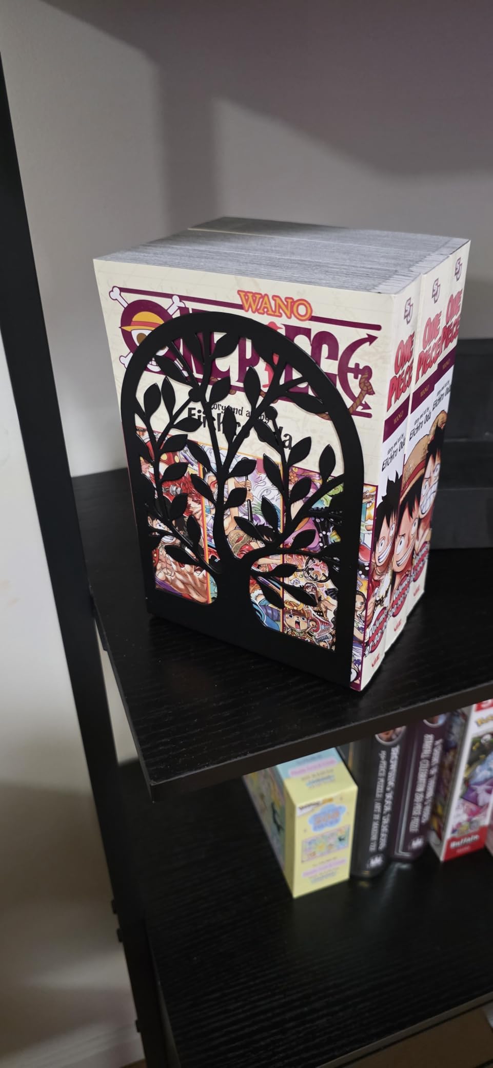 HappyHapi 3 Pair Book Ends, Metal Bookends for Shelves, Decorative Bookends customer photo 2