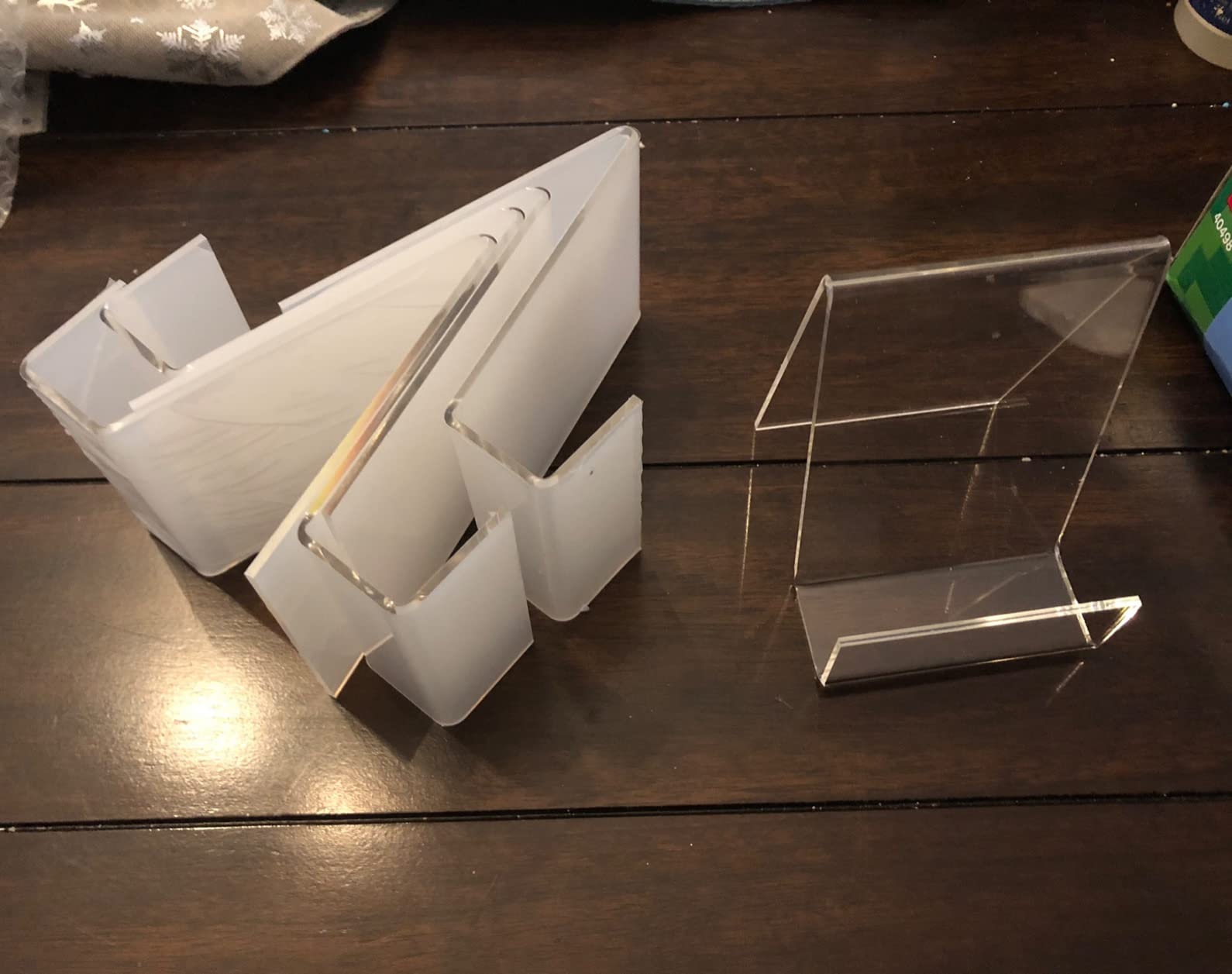 trophable 6 Pack Acrylic Book Stand Thickened Clear Book customer photo 1