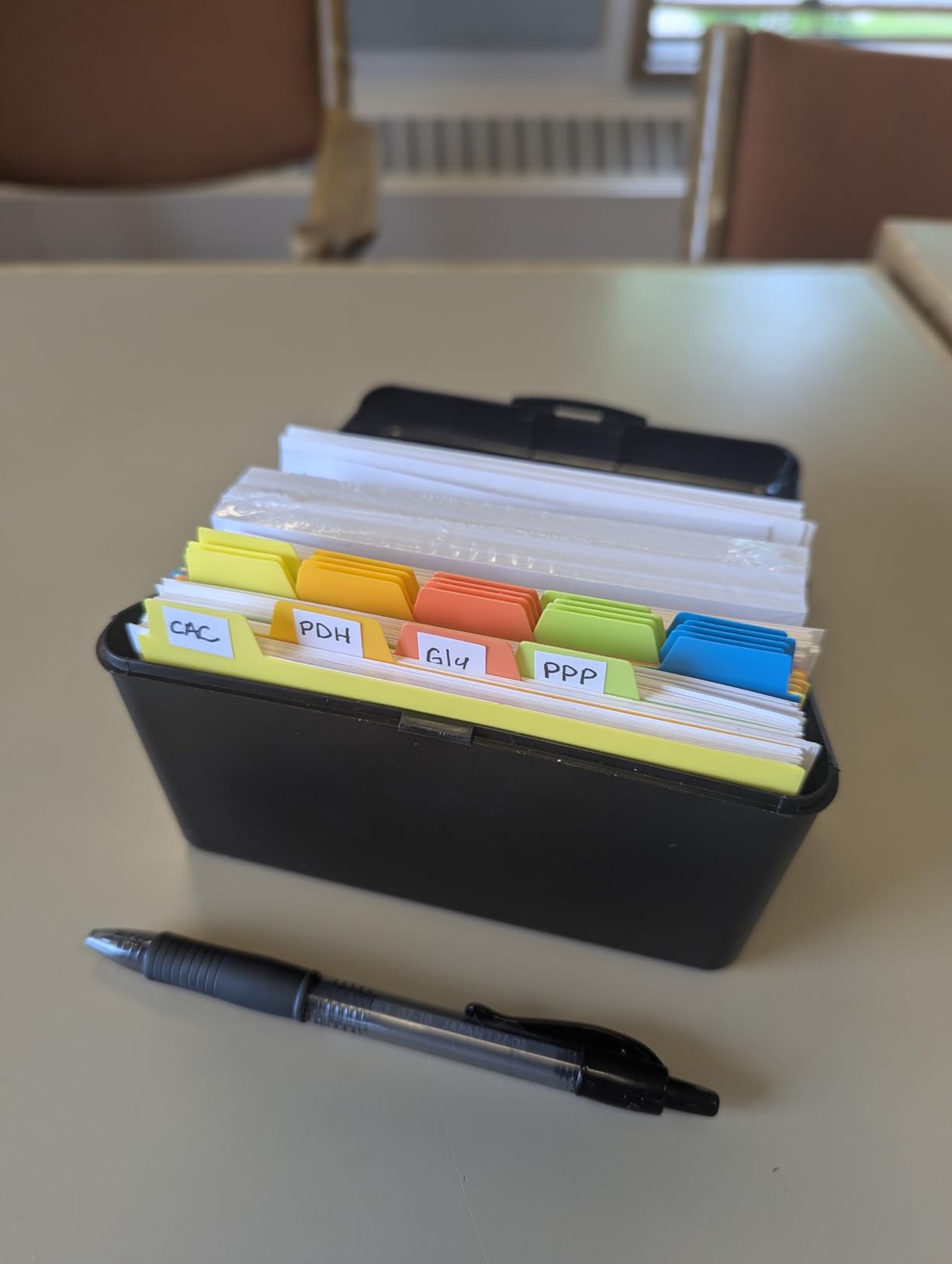 H4D 3x5 Index Card Holder with 100 Index Cards and 25 Dividers, Black customer photo 1