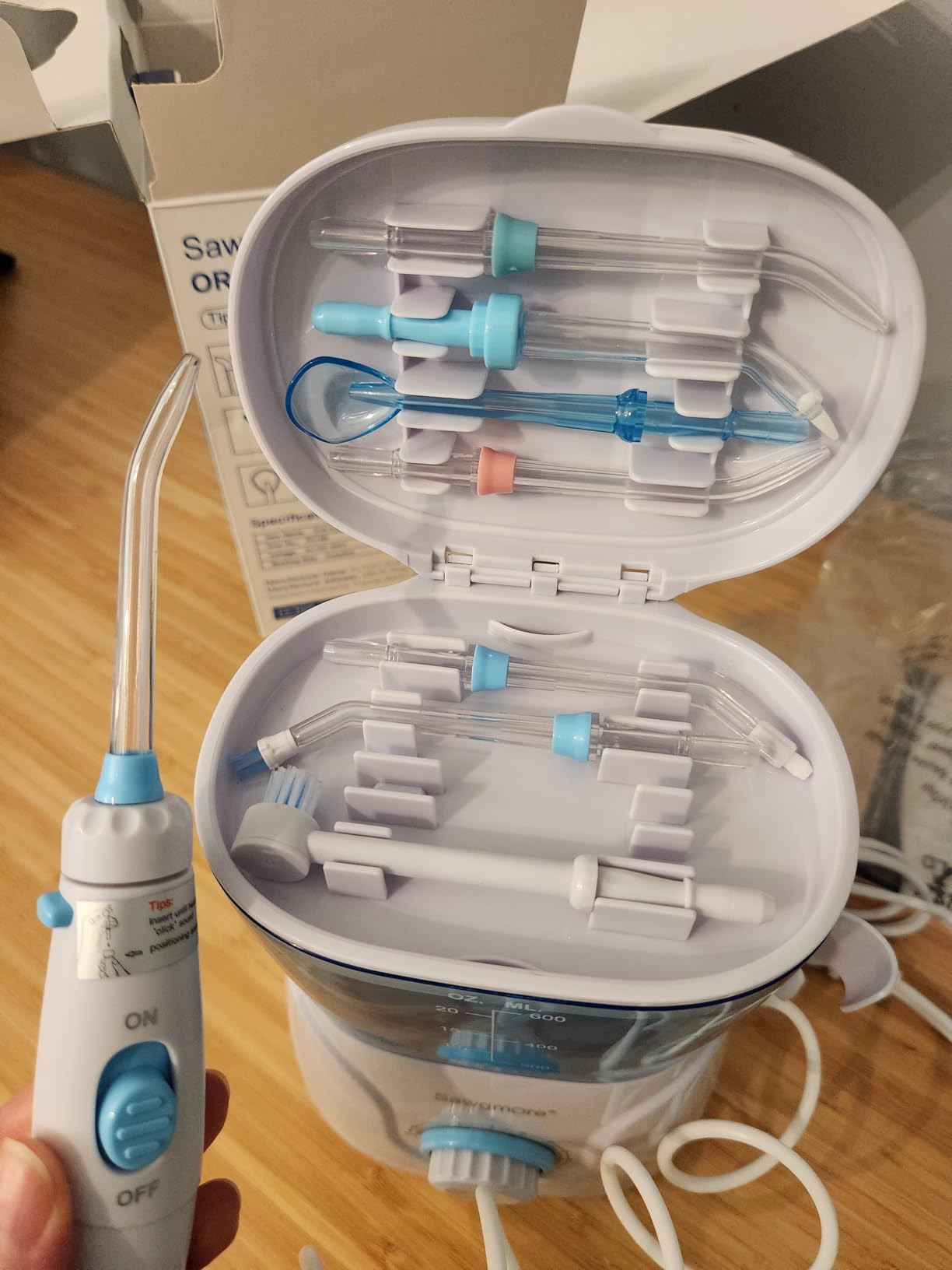 Sawgmore Water Dental Flosser for Teeth, 600ML Electric Oral Irrigator customer photo 1