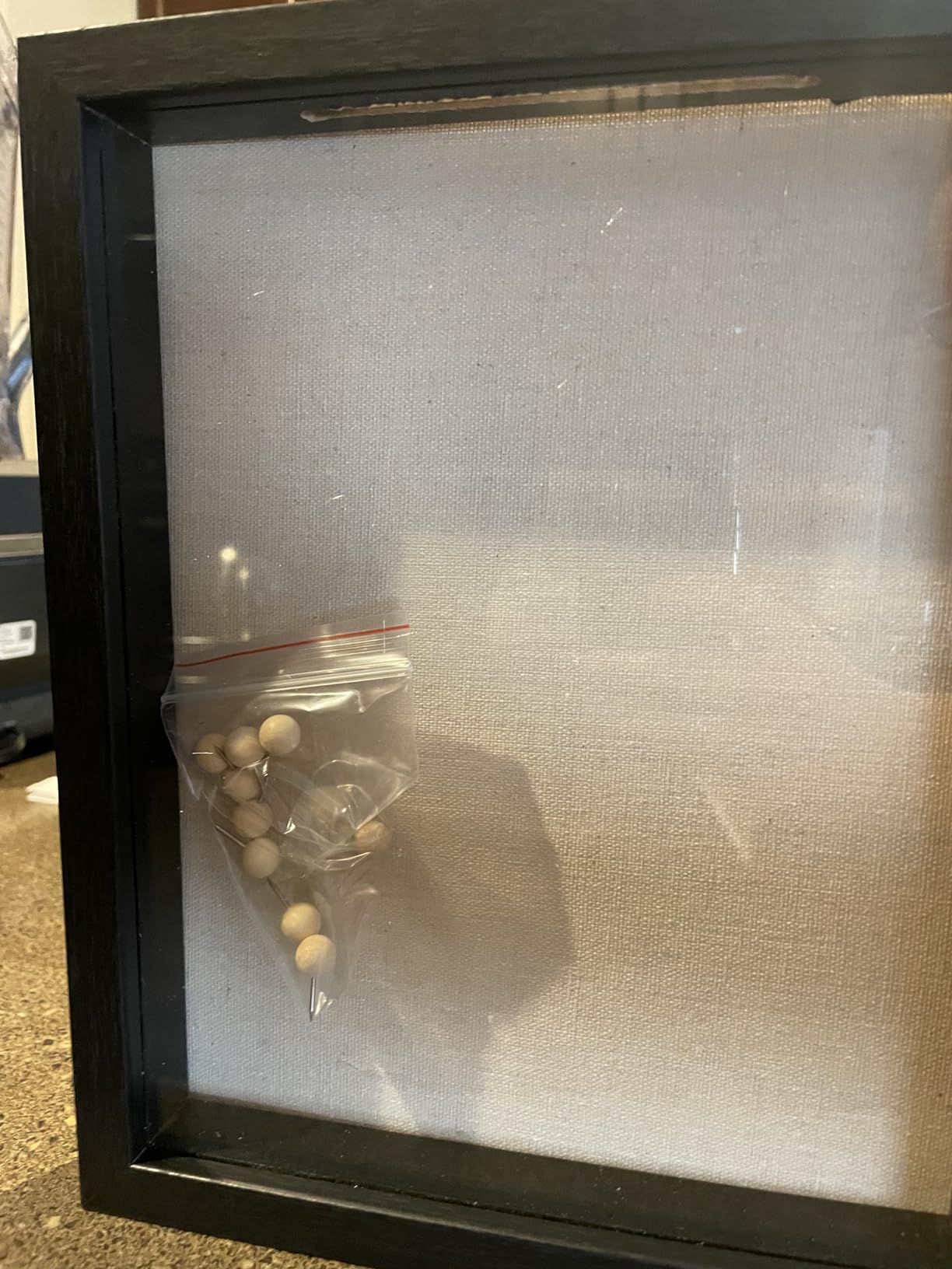 SONGMICS 11x14 Shadow Box Frame, with Top Slot and Glass Front customer photo 2