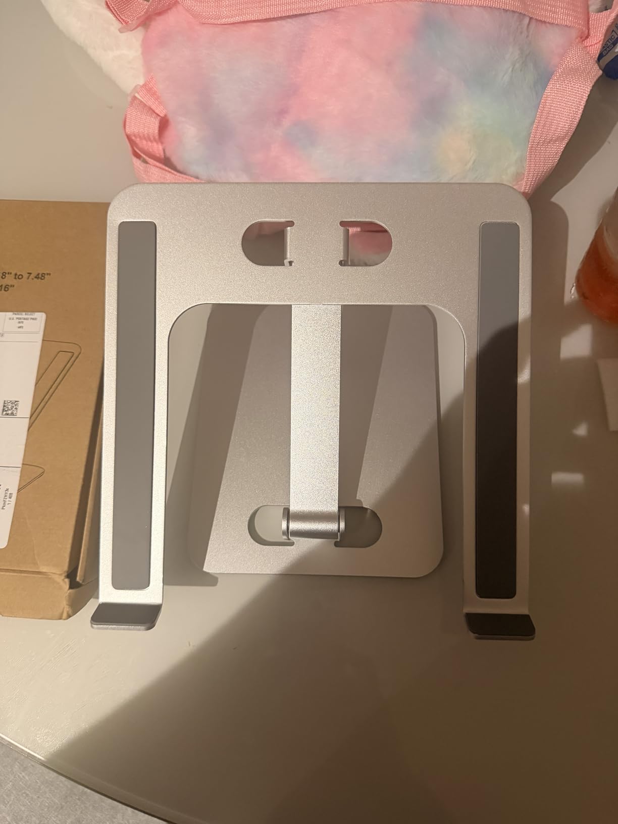 RIWUCT Aluminum Alloy Laptop Stand for Desk, Foldable Laptop Riser Holder customer photo 1