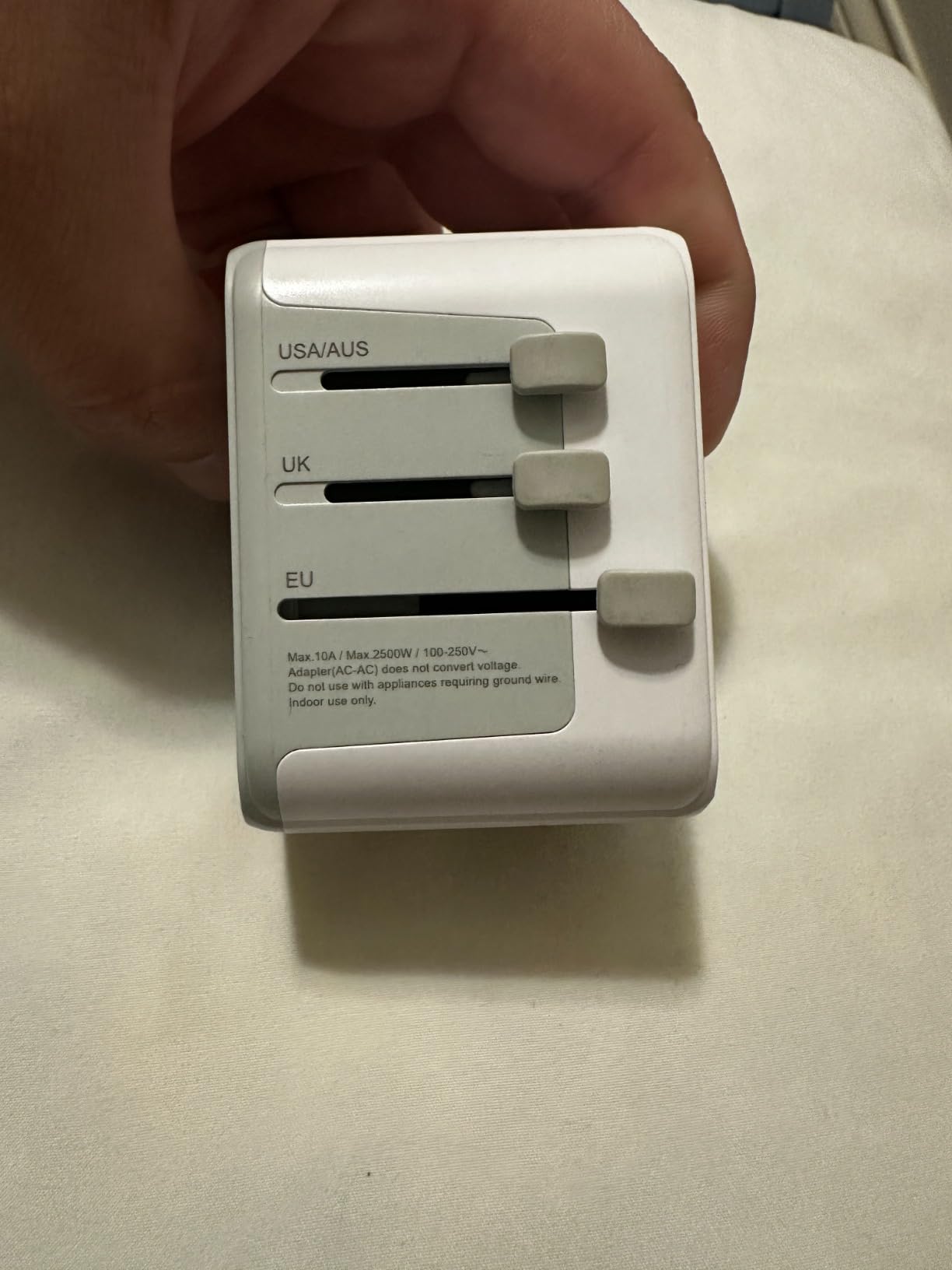 TESSAN Universal Travel Adapter 28W, International Power Adapter customer photo 2