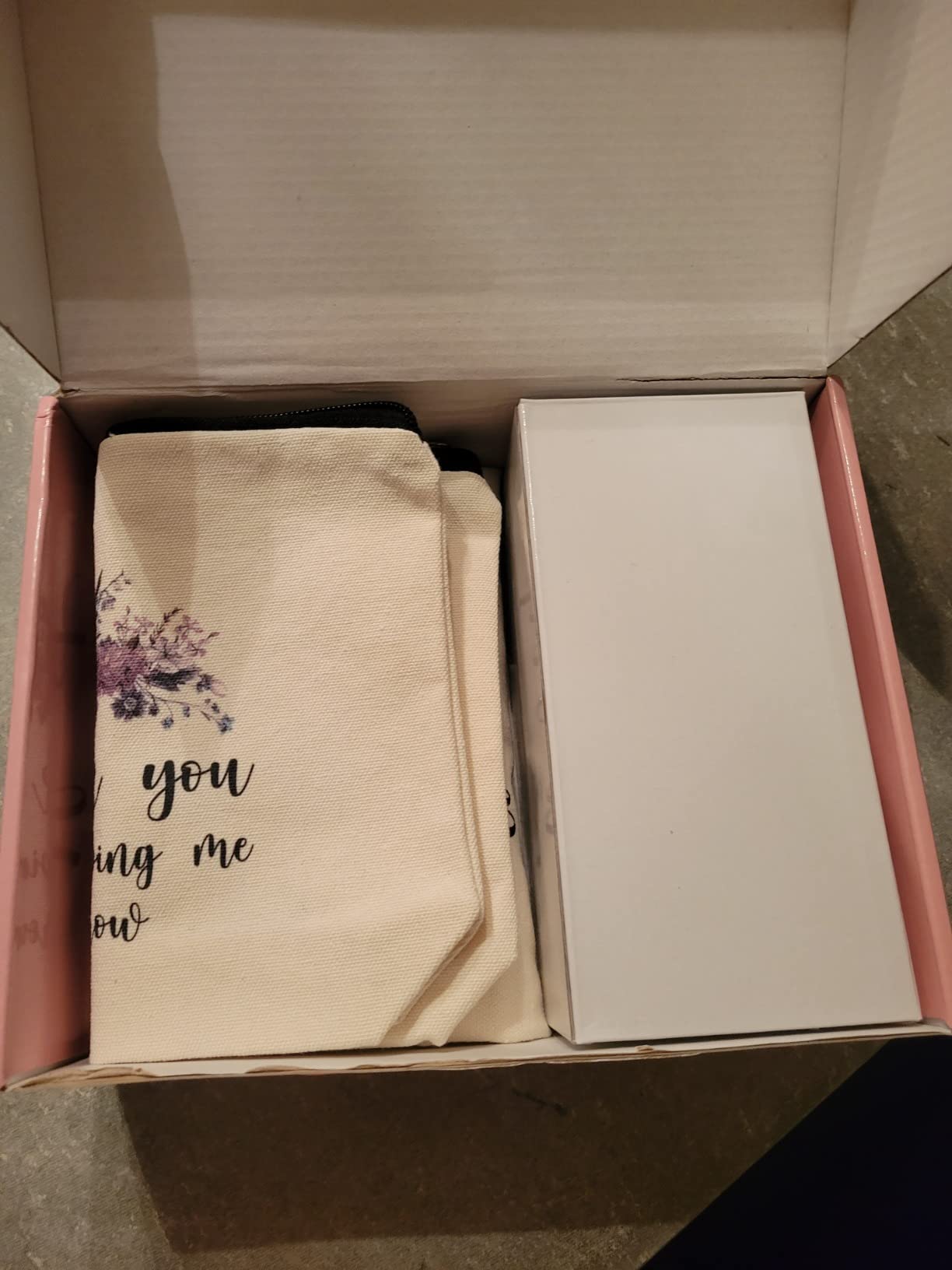 Teacher Tote Bag, Cream - Tote Bag Set for Women with 20oz Stainless Steel Tumbler, Cosmetic Bag, Greeting Card - Teacher Appreciation Gift customer photo 1