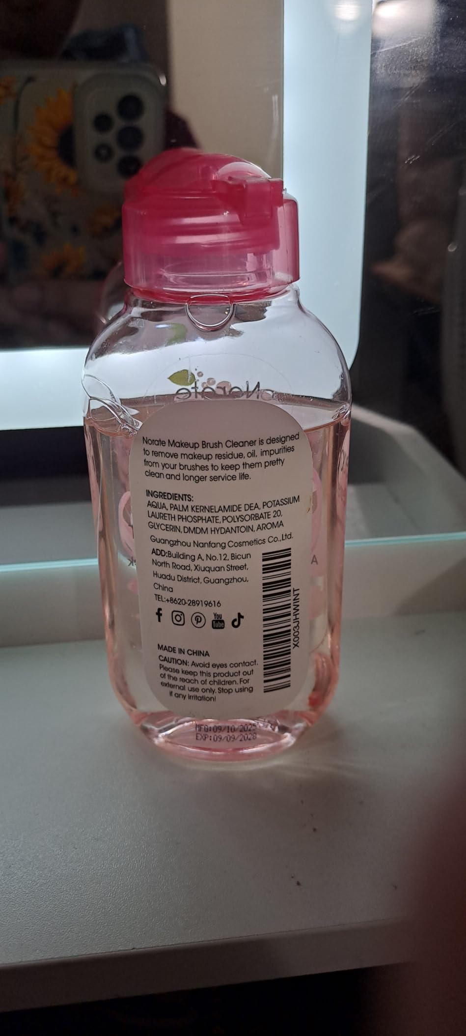 Norate Makeup Brush Cleaner, Brush Cleaning Solution & Shampoo, 5.3 Fl Oz customer photo 2