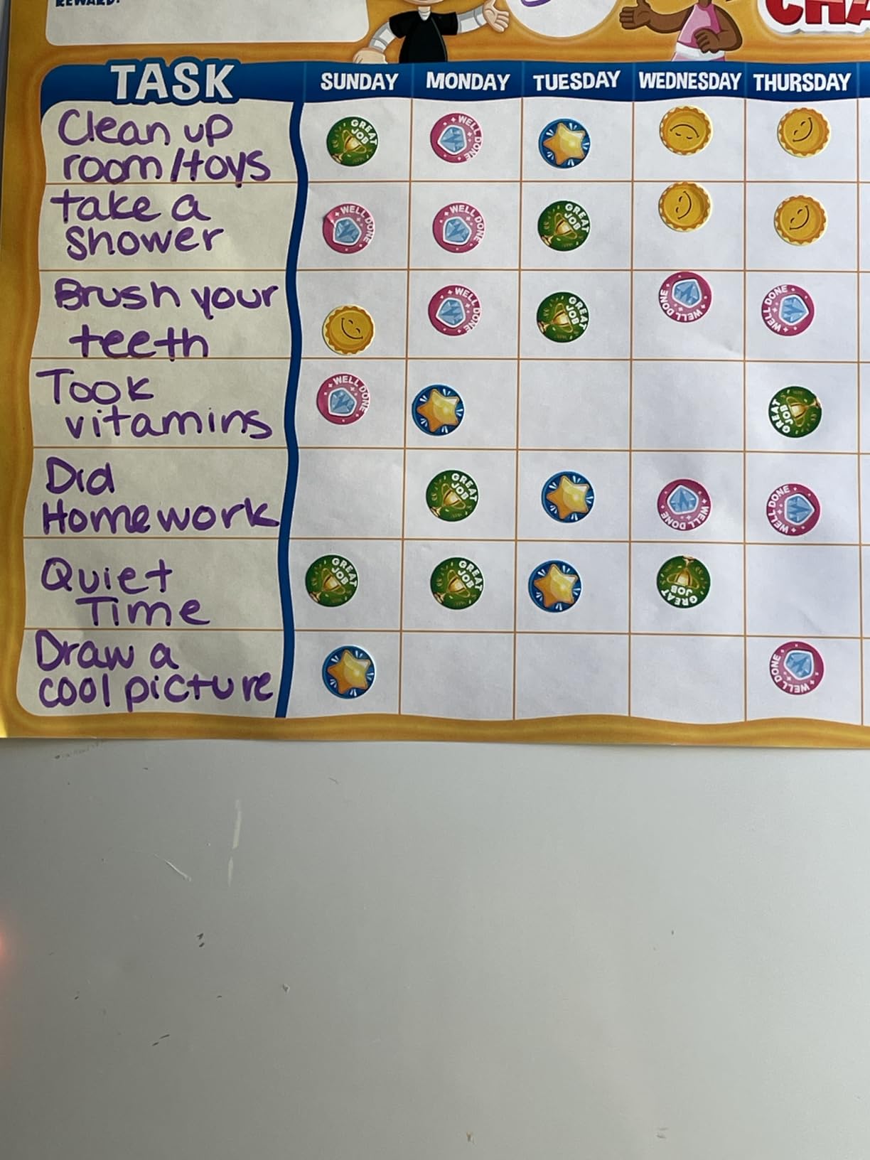 Behavior Reward Chart System - Pad with 26 Chore Charts for Kids, 2800 Stickers to Motivate Responsibility & Good Habits customer photo 1