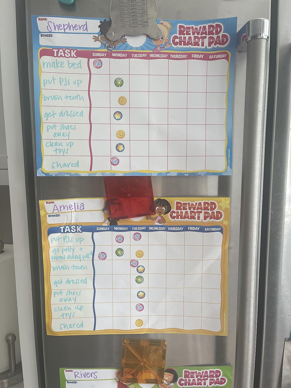 Behavior Reward Chart System - Pad with 26 Chore Charts for Kids, 2800 Stickers to Motivate Responsibility & Good Habits customer photo 2