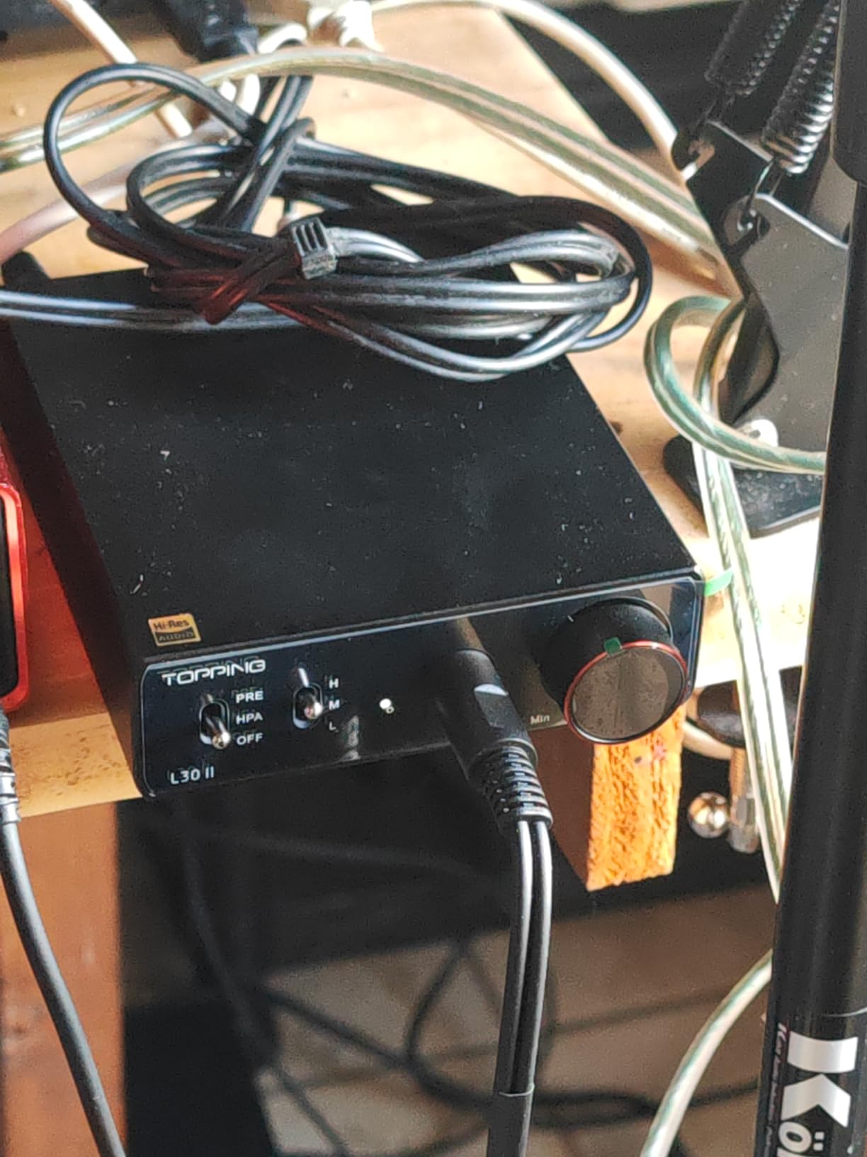 TOPPING L30II NFCA Linear Headphone Amp - 6.35mm Jack 3.5mm Adaptor RCA Input and Output 37Vpp high Output Voltage Mini HiFi Amp Audio Hi-Res Preamplifier (Black) customer photo 1