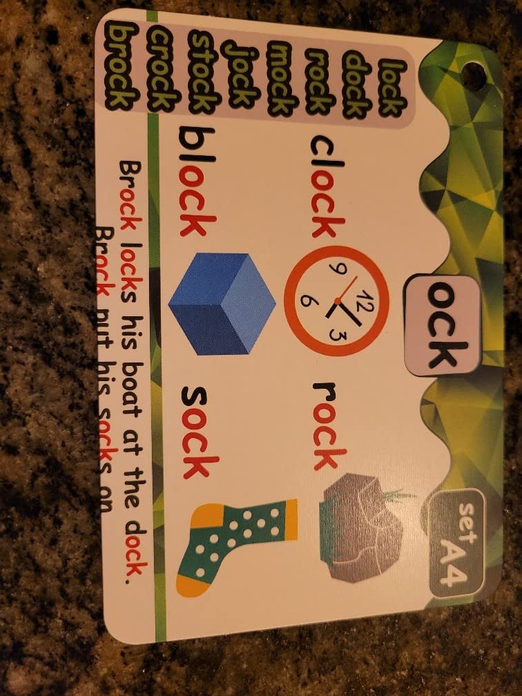 Phonics Flash Cards with Proven Spaced Repetition Learning System - Learn to Read in 20 Phonic Stages - Digraphs CVC Blends Long Vowel Sounds Phonics Games for Kids Ages 4-8 Kindergarten 1st 2nd Grade customer photo 2