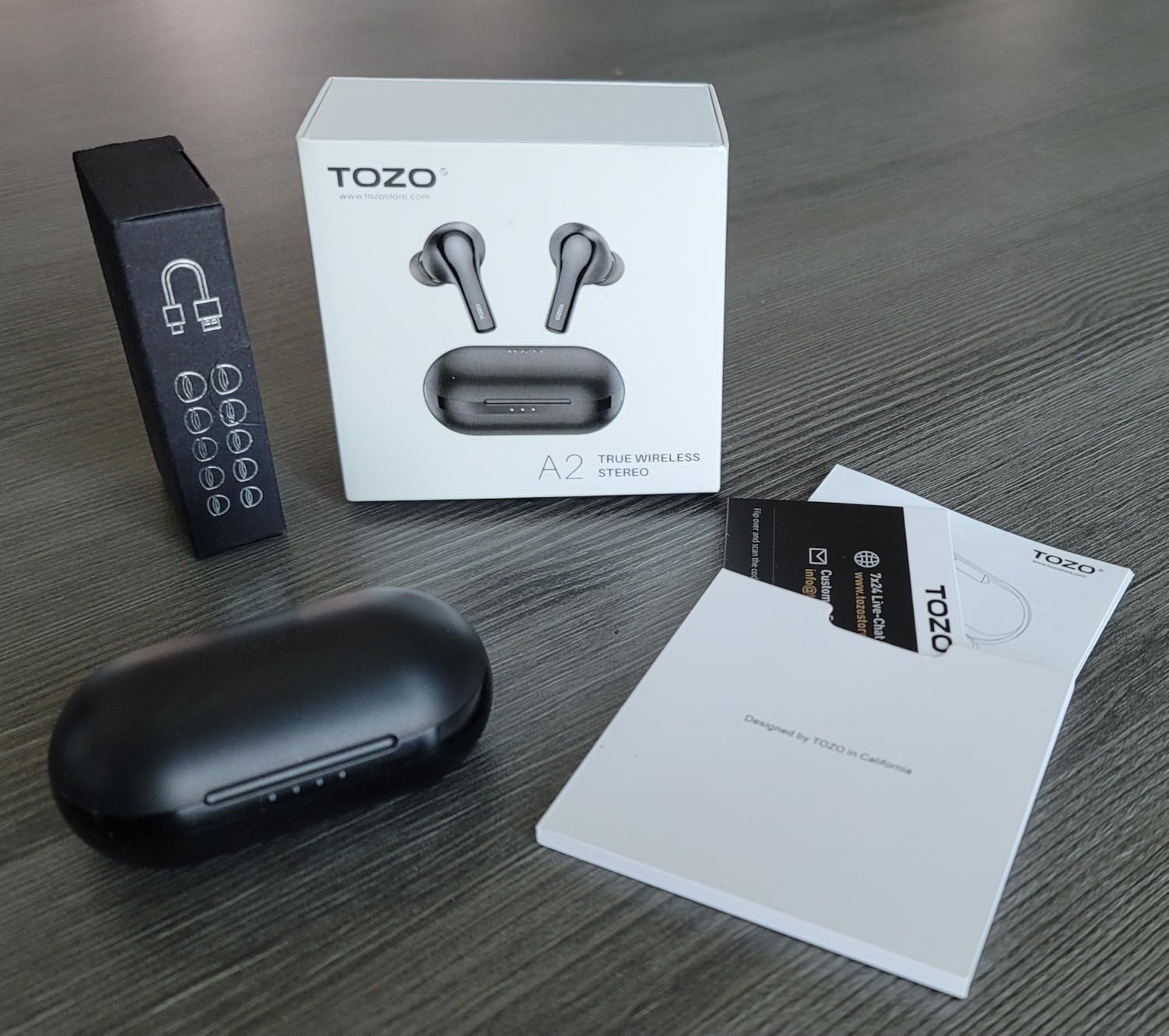 TOZO A2 Mini Wireless Earbuds, Ultra Lightweight Bluetooth 5.3 Headphones customer photo 1