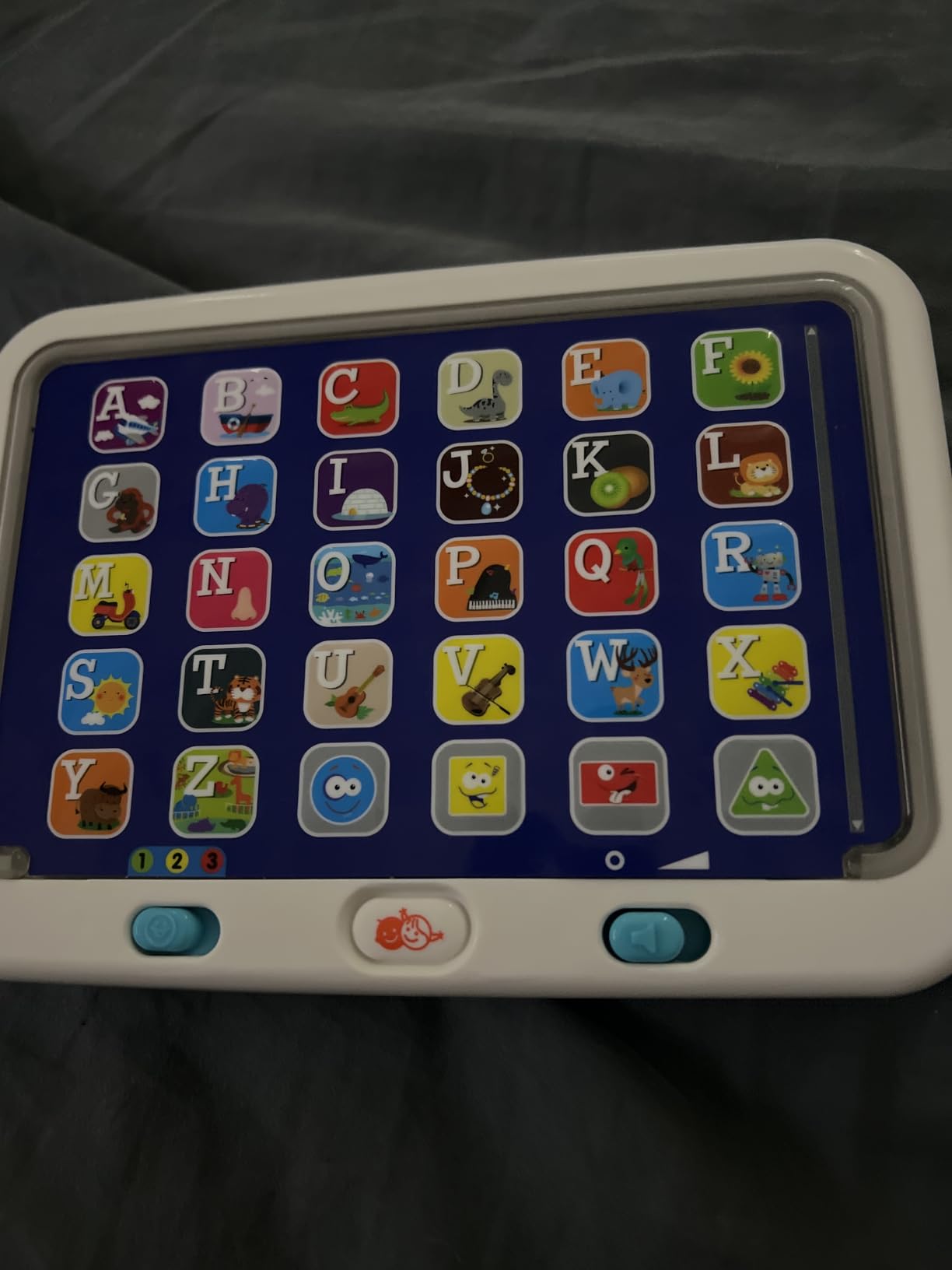 PLAY Spanish & English Learning Tablet for Toddlers 1-3, Kids Bilingual Interactive Alphabet ABC Letters, Words, Color Learning Toys Tablets, Educational Toy for 2+ Year Old Kids Babies 18 Month+ customer photo 1