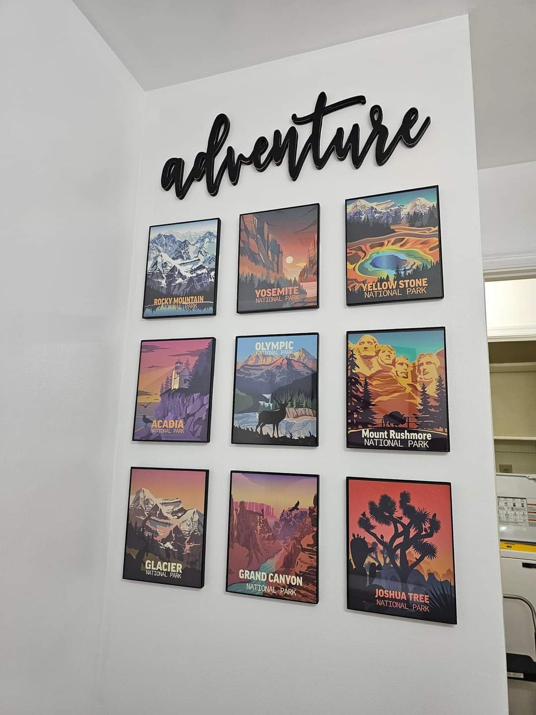 Outus 9 Pcs Travel City Posters 8x10 Inch Nature Mountain Art Unframed customer photo 1
