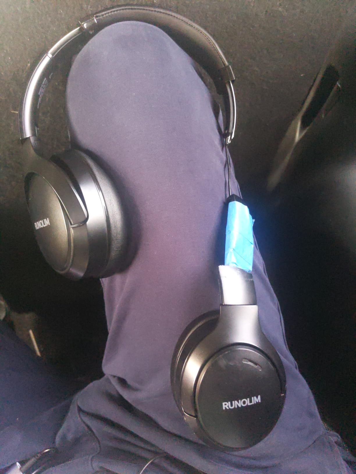 RUNOLIM Active Noise Cancelling Headphones, Wireless Bluetooth Over Ear customer photo 2