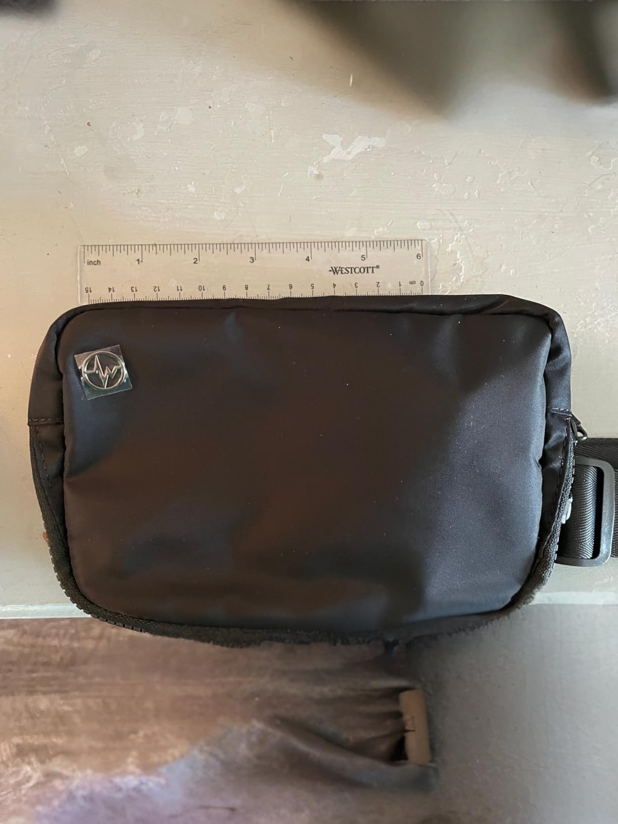 Pander Two Way Zipper Fanny Pack Nylon Everywhere Belt Bag for Women, Water Repellent Waist Packs, Crossbody Bags with Adjustable Strap (Black). customer photo 1