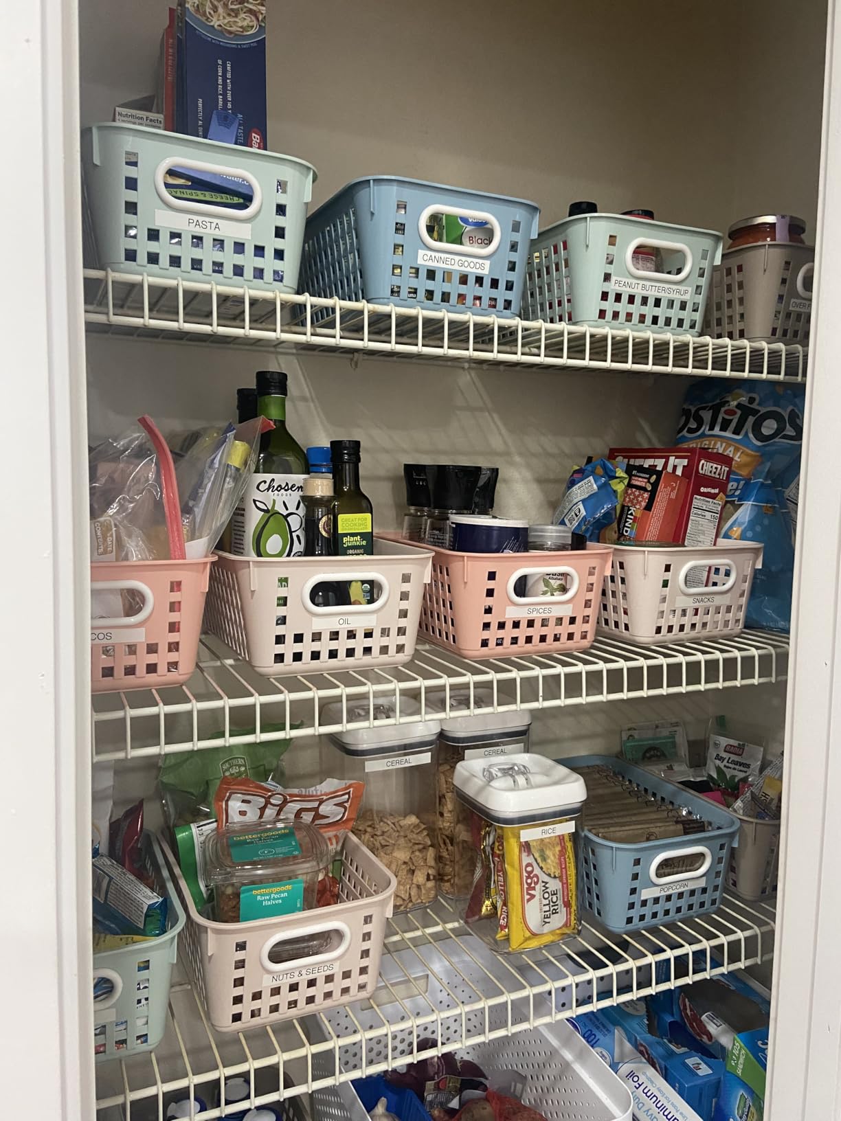 Really Good Stuff Medium Plastic Book Baskets, 11