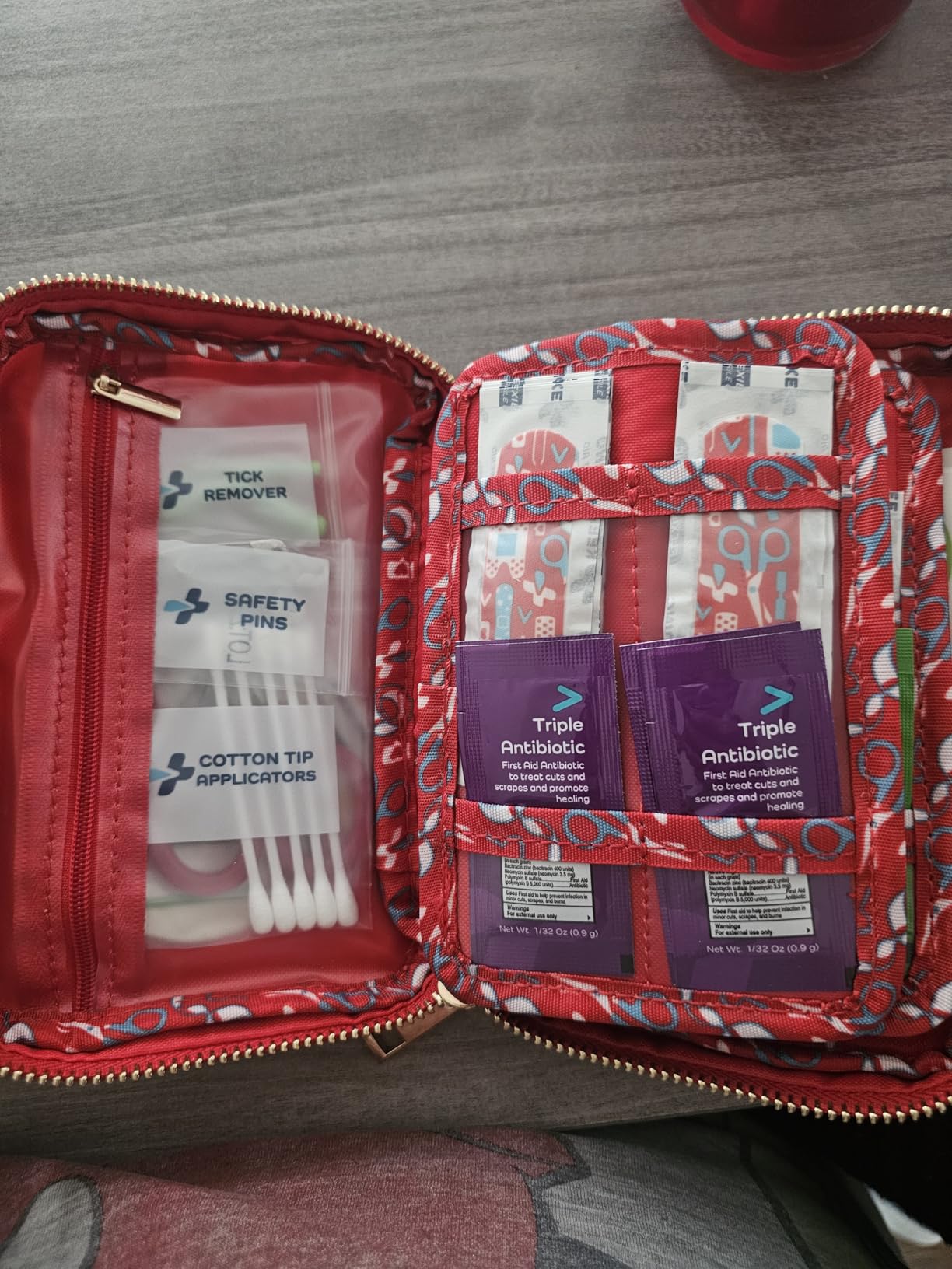 Keep Going Travel First Aid Kit for Kids – 130 Pc.for Purse, Diaper Bag, Backpack, & Suitcase, with Latex-Free Bandages – 7 x 5 x 2 in. Travel First Aid Kit TSA-Approved customer photo 2