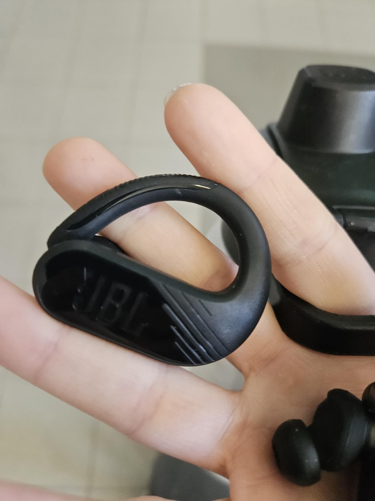 JBL Endurance Peak 3 - Dust and Water Proof (IP68) True Wireless Active Earbuds, JBL Pure Bass Sound, Up to 50 Total Hours of Playback with Speed Charge, Ambient Aware & Talk Thru (White) customer photo 1