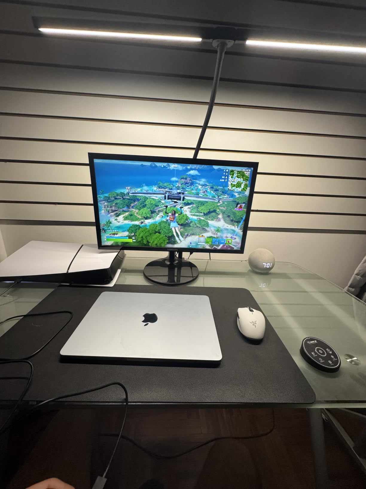 Pzloz Led Desk Lamp for Office Home - Eye Caring Architect lamp with Clamp,Dual Screen Computer Monitor Work Smart Light: 24W 5 Color Flexible Adjustable Lighting Table Lamp for Study Drafting customer photo 2