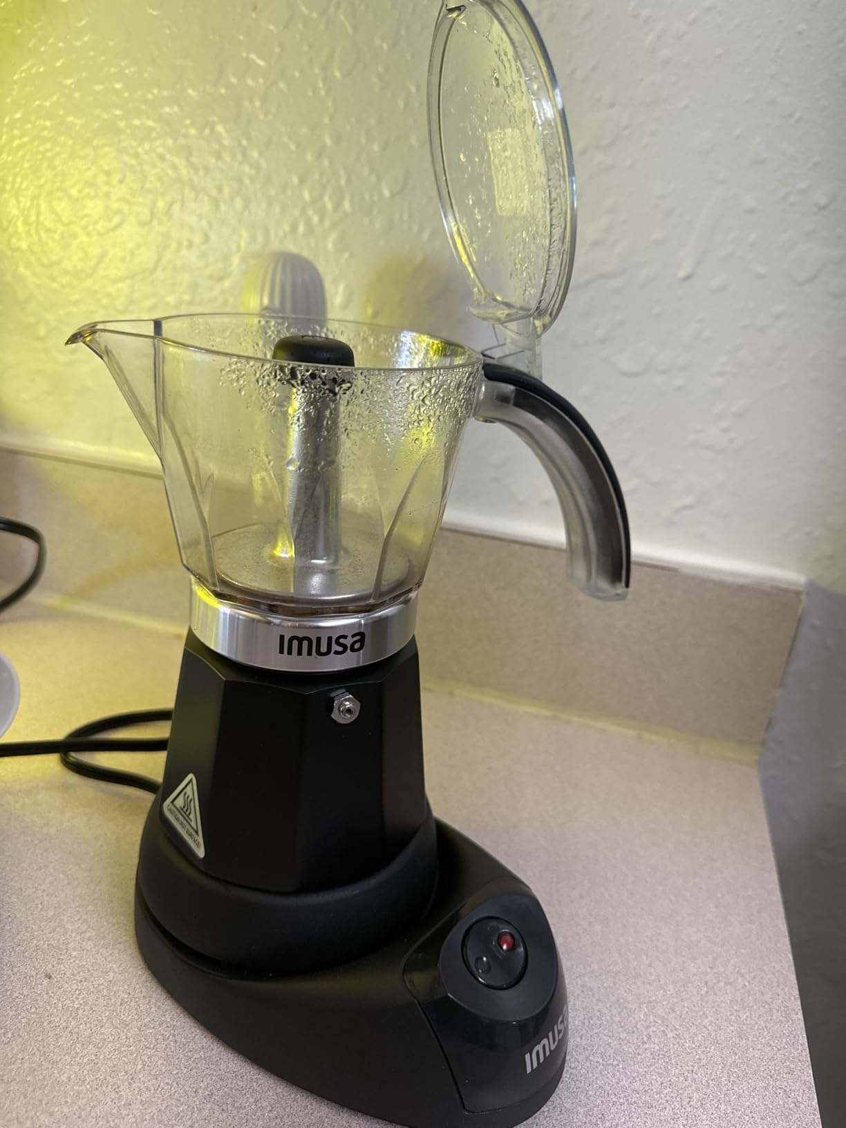 IMUSA 6 or 3 Cup Electric Espresso Maker with Cool-touch Handle, Black customer photo 2