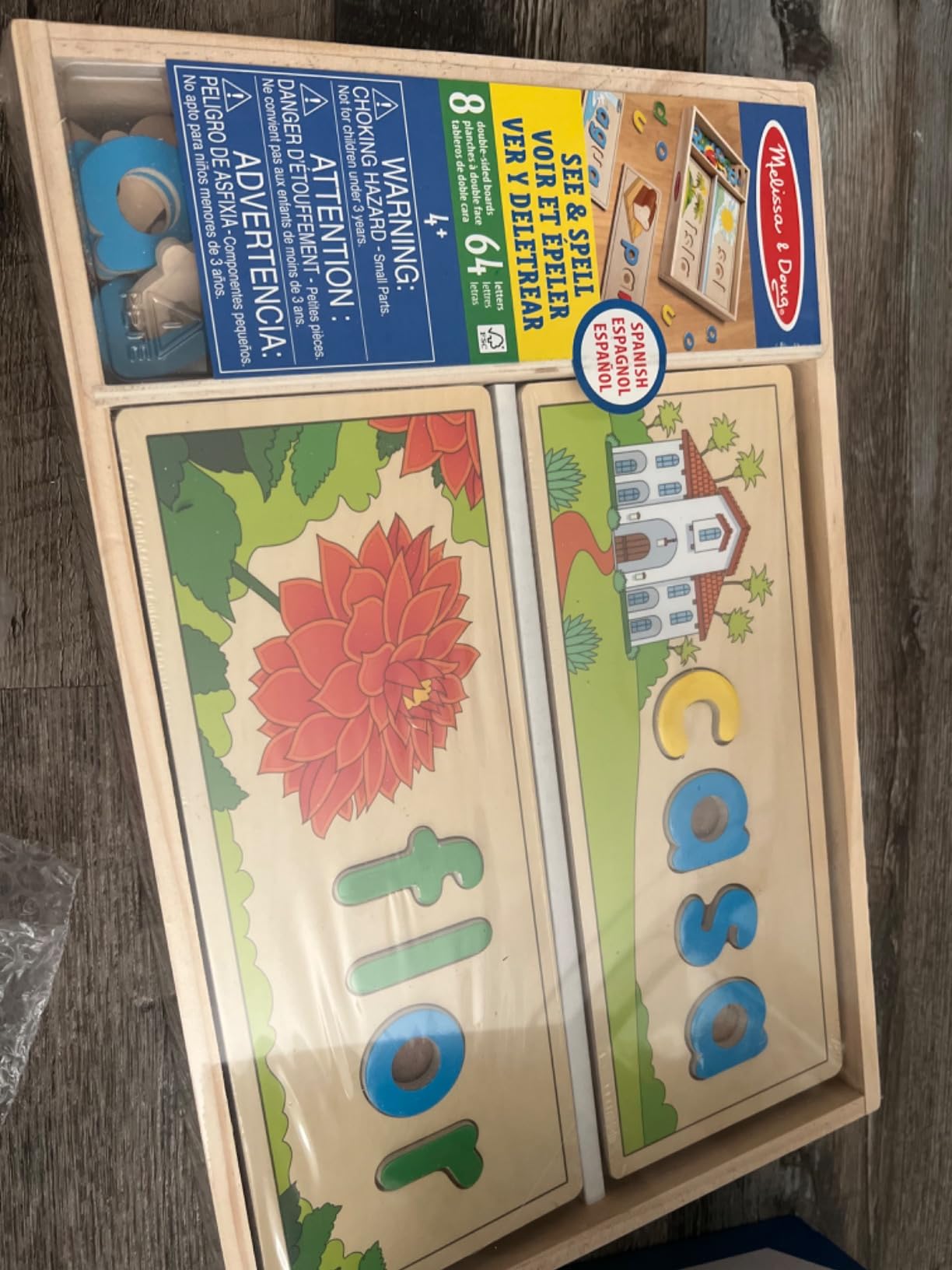 Melissa & Doug Spanish See & Spell Educational Language Learning Toy - FSC-Certified Materials customer photo 2