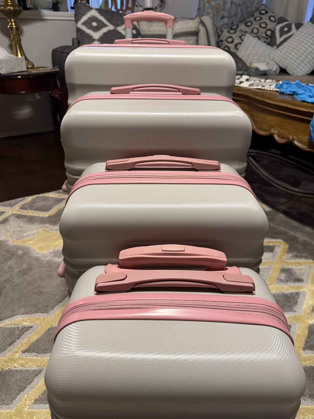 LONG VACATION Luggage Sets, 6 Piece, Hardshell Suitcase with Spinner Wheels customer photo 2