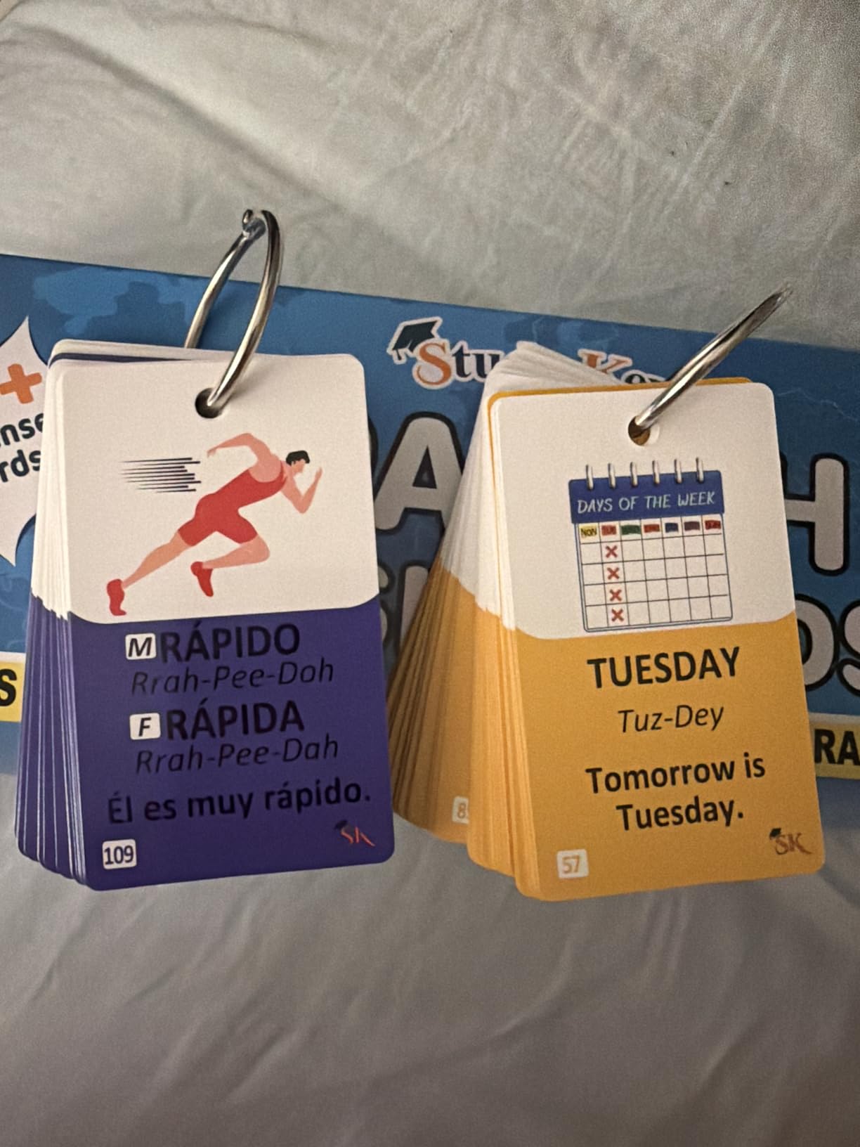 500+ Spanish Vocabulary Flash Cards for Adults & Kids Ages 15+, customer photo 1