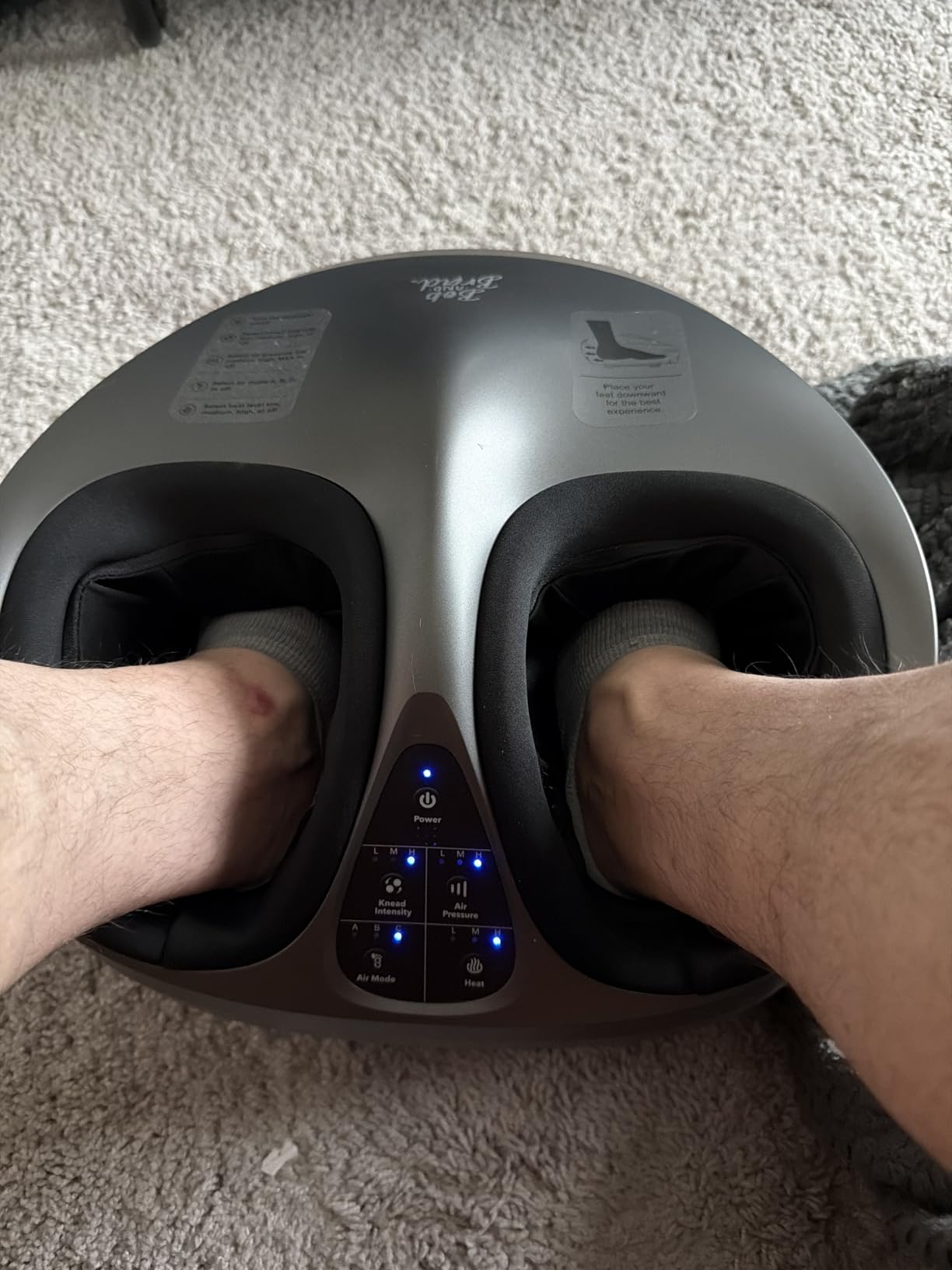 BOB AND BRAD Lite Foot Massager FSA Eligible HSA, Shiatsu Foot Massager with Heat for Neuropathy & Plantar Fasciitis Relief, Electric Deep Kneading Feet Massager Machine, Birthday Gifts for Women Men customer photo 2