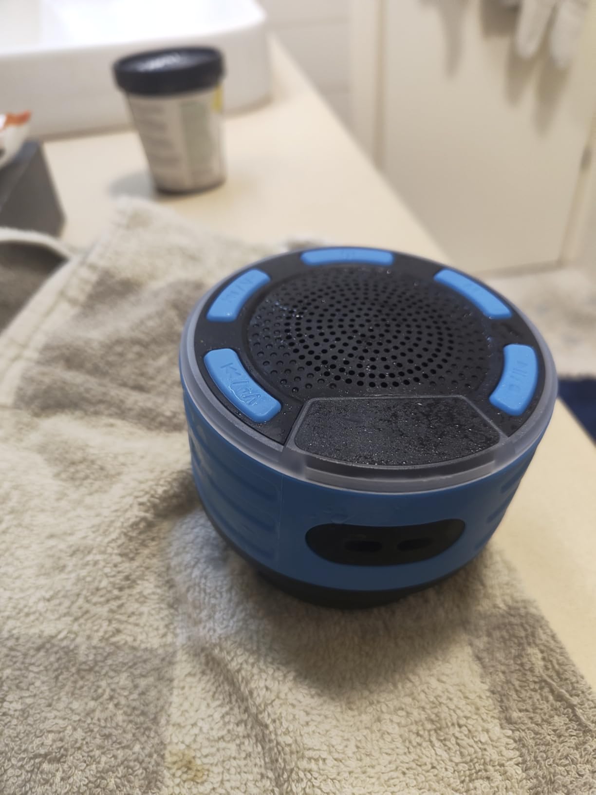 Bluetooth Speakers, IPX7 Waterproof Shower Speaker, Portable Speaker with LED Display, FM Radio, Suction Cup, Light Show, Built-in Mic, Best Gifts for Pool Beach Home Party Travel Outdoors customer photo 1