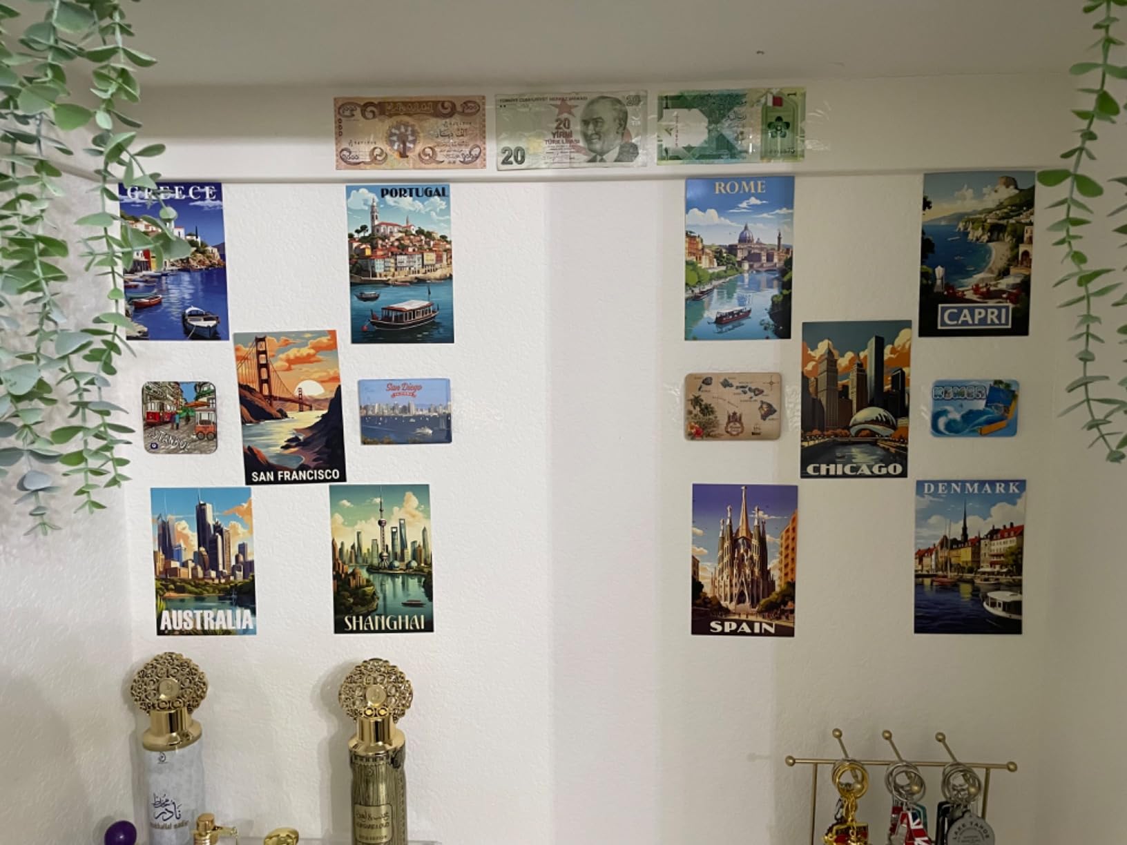 97 Decor Vintage Travel Poster Collage Kit, 40 Pcs 4x6 Prints customer photo 1