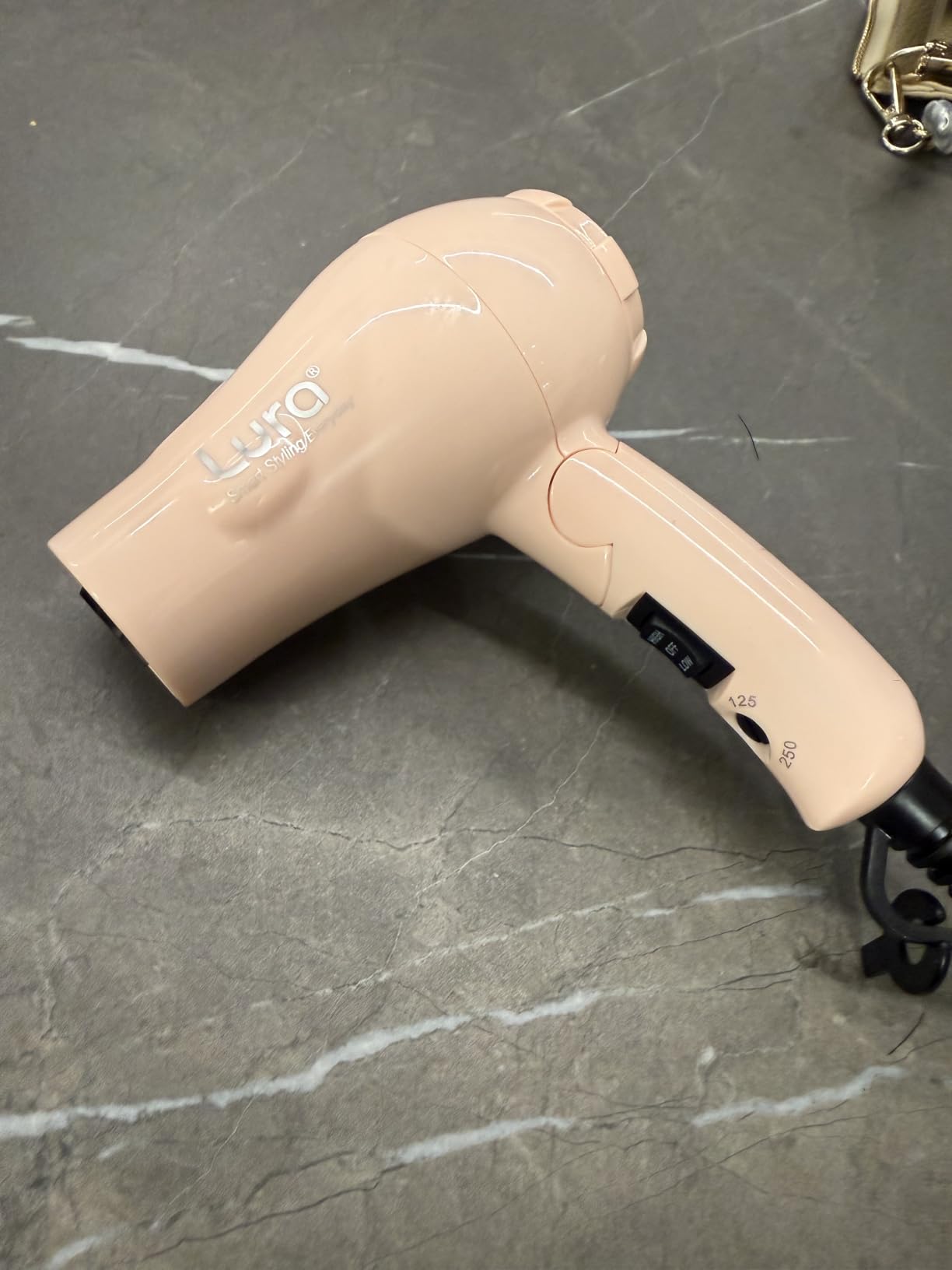 Foldable Travel Hair Dreyr Mini:Dual Voltage Small Lightweight Blow Dryer for International Travel,1200w Compact Hairdryer with Concentrator and Travel Bag(White) customer photo 2
