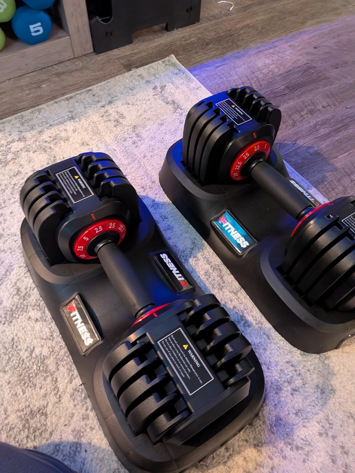 Rendpas Adjustable Dumbbell Set for Home Gym Strength Training customer photo 2
