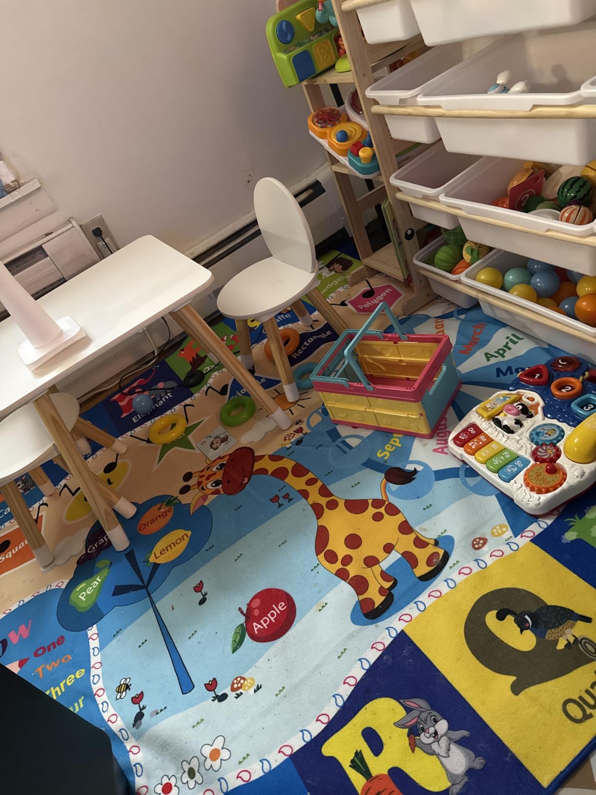 Chicrug 4x6 ABC Kids Rug for Classroom Washable Non Slip Playroom Play Mat customer photo 1