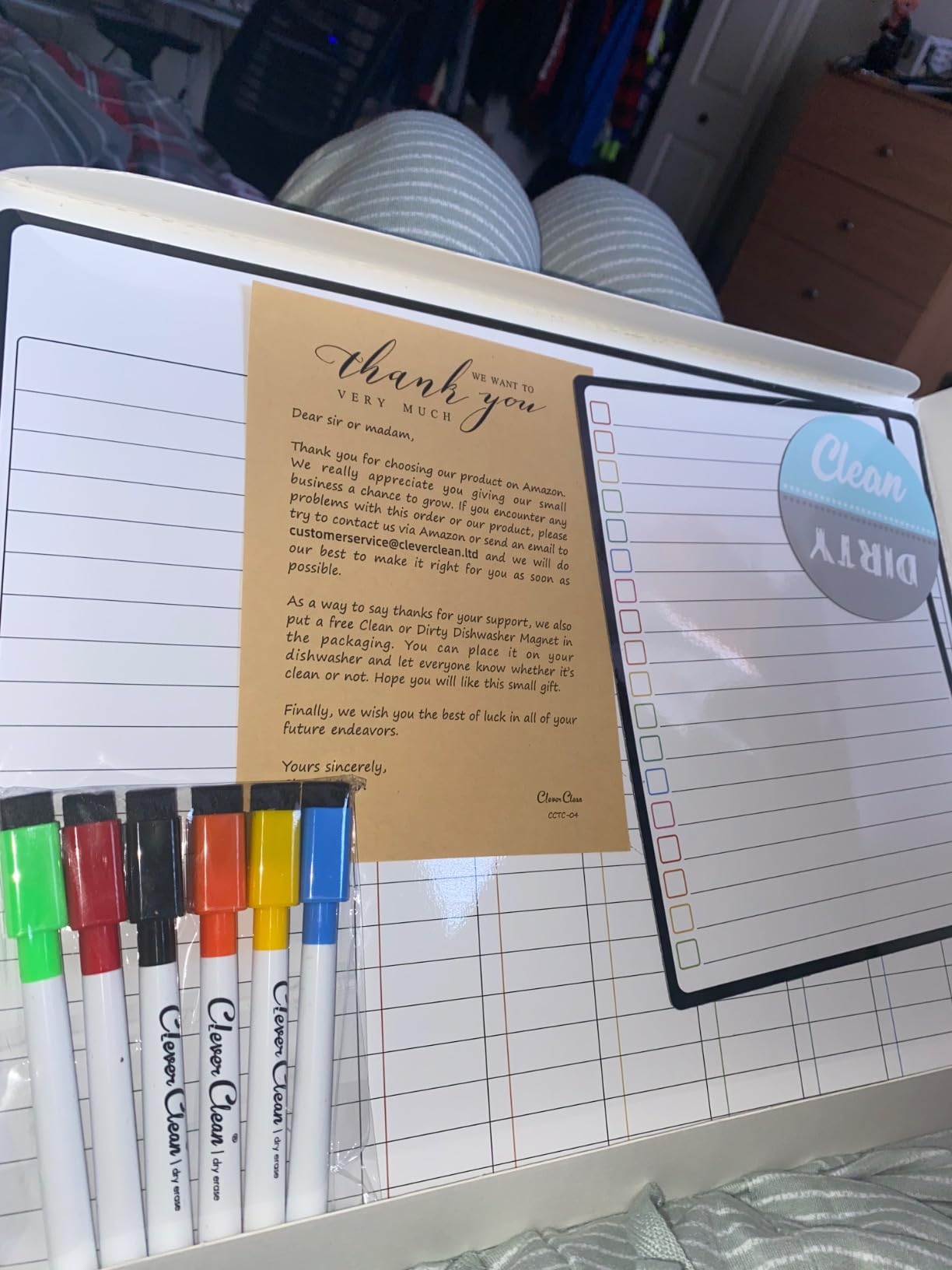 Magnetic Dry Erase Chore Chart - 14.5