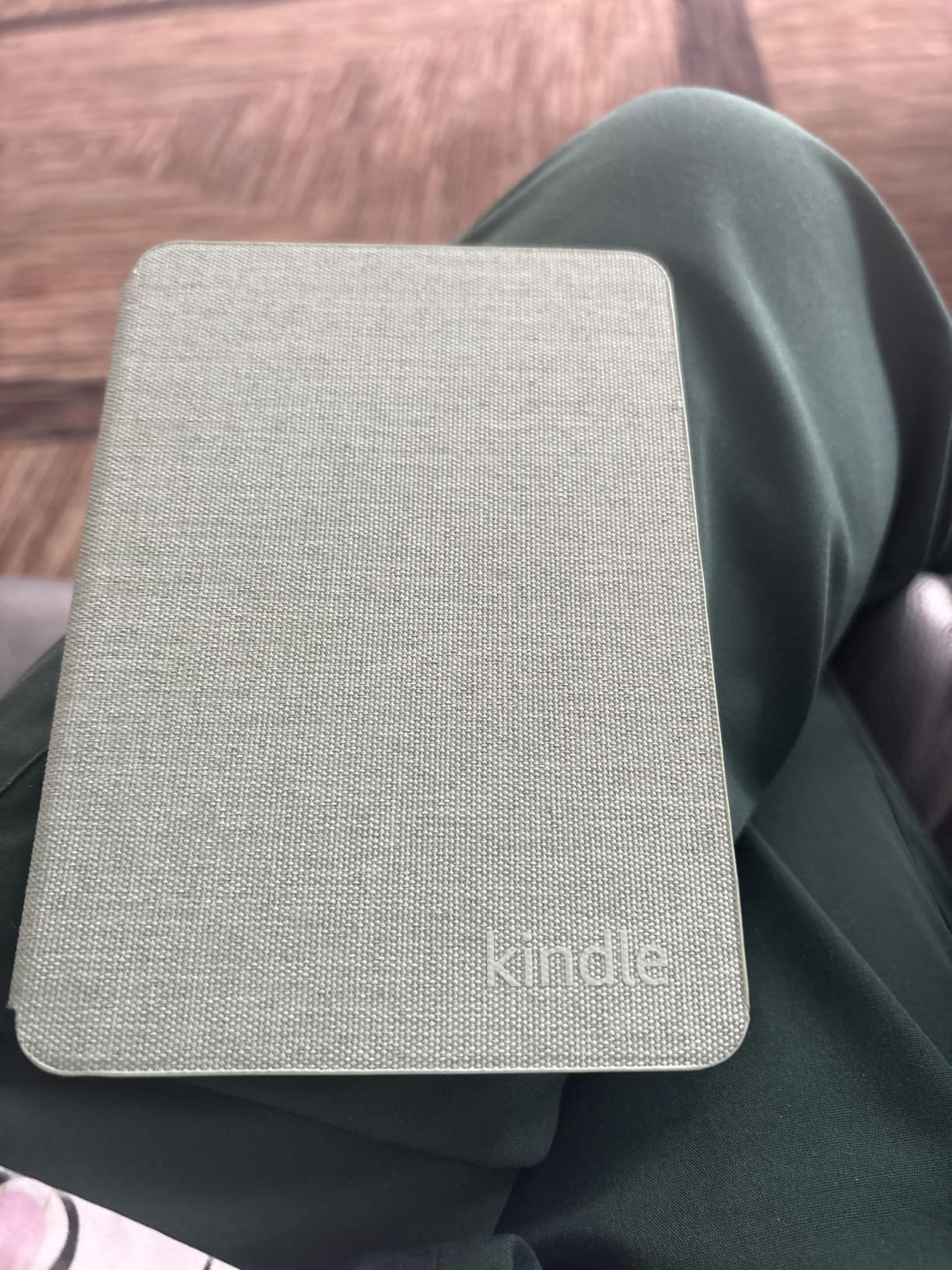 Amazon Kindle Case, Thin and Lightweight, Foldable Protective Cover - Fabric customer photo 1