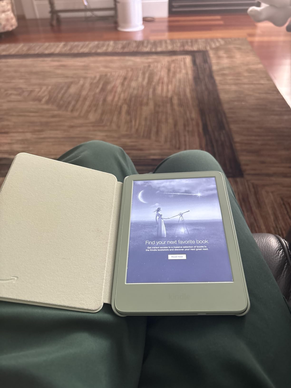 Amazon Kindle Case, Thin and Lightweight, Foldable Protective Cover - Fabric customer photo 2